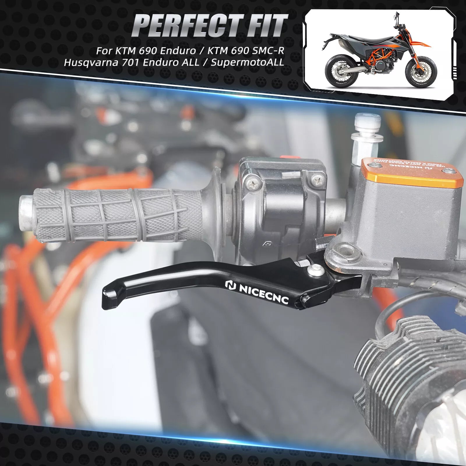 Shorty Brake Clutch Lever Set For Husqvarna 701 Enduro Supermoto 2024