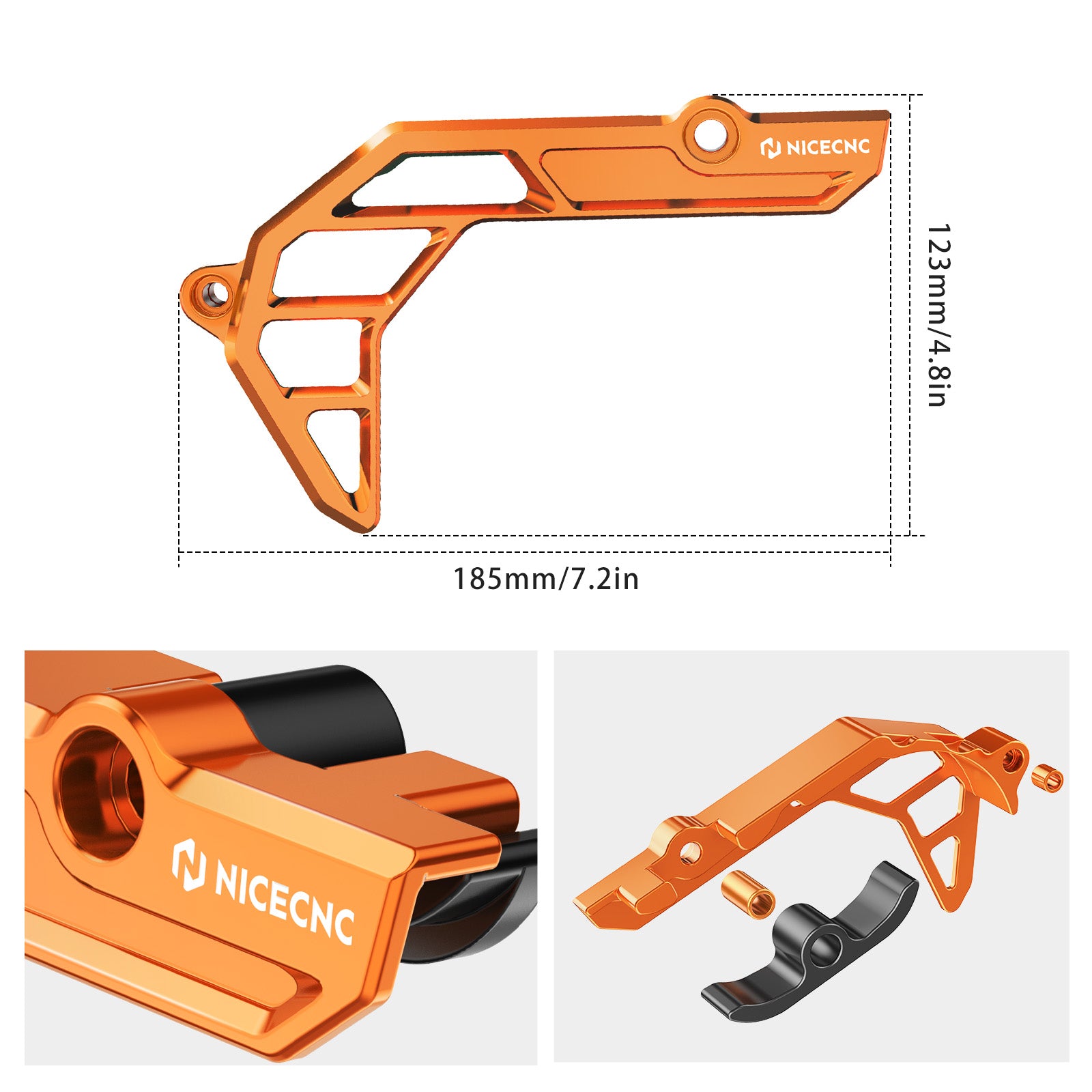 Front Chain Guard Case Saver Sprocket Cover For KTM 690 Enduro SMC R 2009-2025
