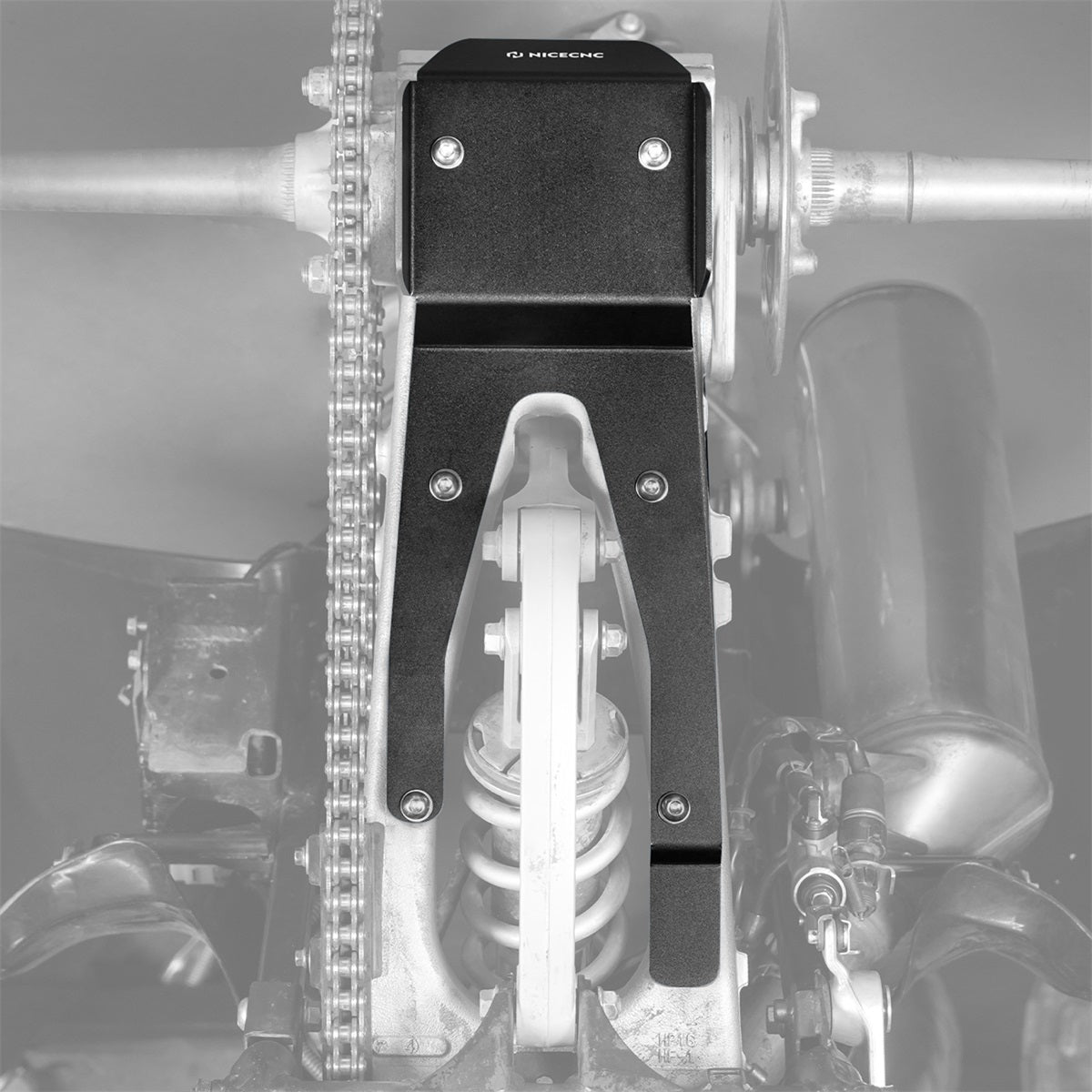 ATV Rear Swingarm Skid Plate Guard #50355-HP1-600 For Honda TRX450 R / ER 2006-2014