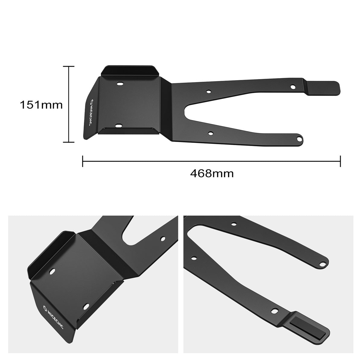 ATV Rear Swingarm Skid Plate Guard #50355-HP1-600 For Honda TRX450 R / ER 2006-2014