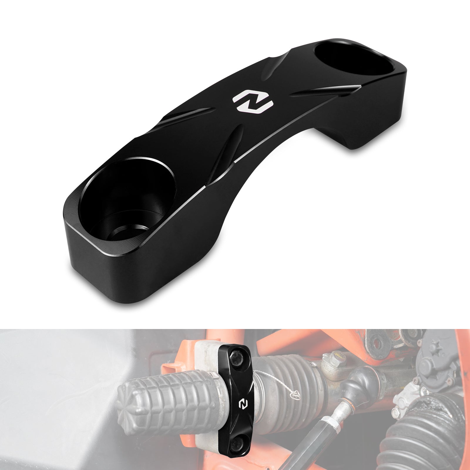 Pair UTV Rear Sway Bar Bushing Clamps Mounts Stabilizer Brackets For Can Am X3 2017-2022