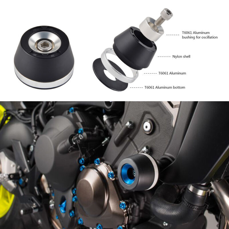 CNC Pair Crash Frame Sliders Protector For Aprilia Shiver 750 2008 2009-2017