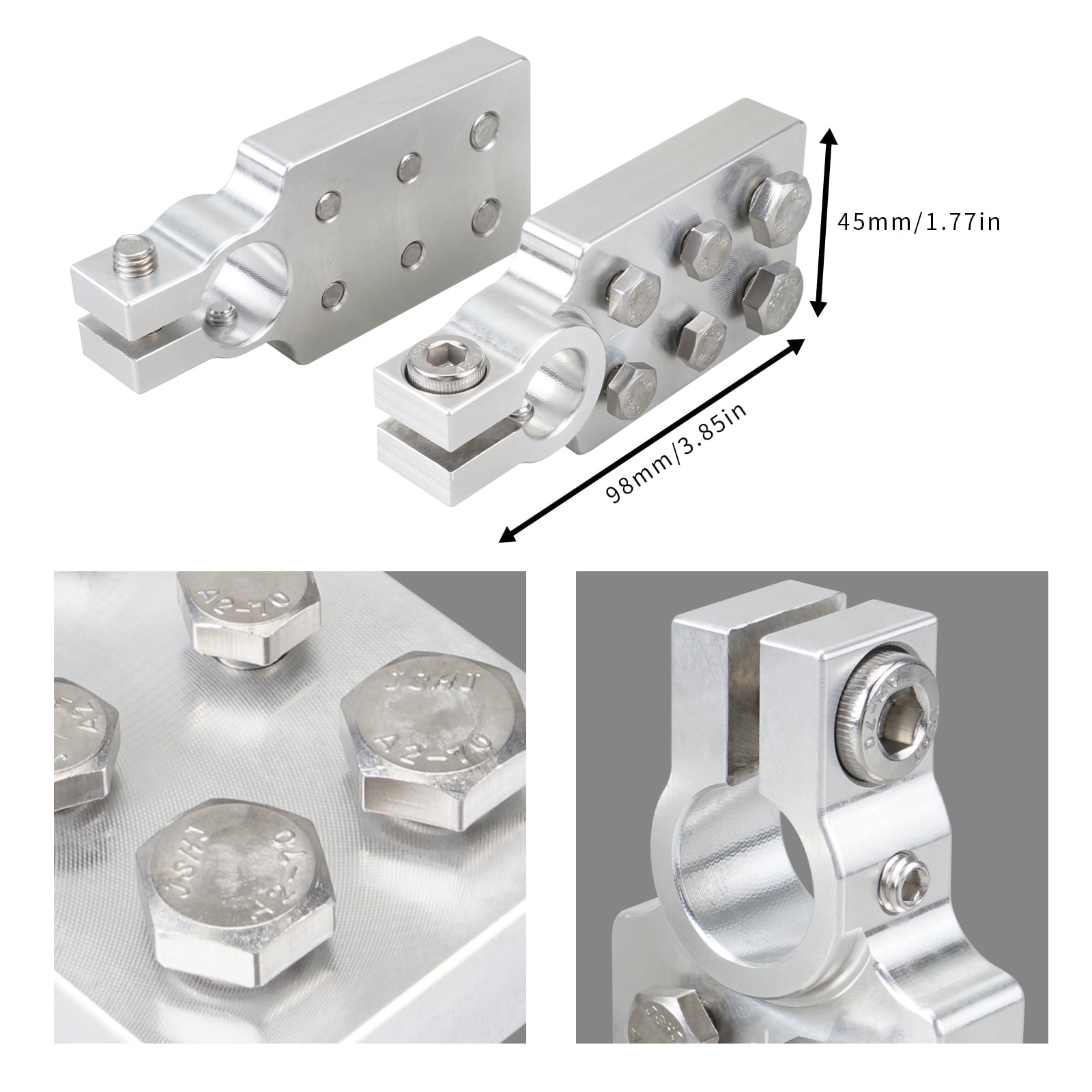 6 Spot Car Audio Battery Terminal For Standard SAE Post Style Batteries