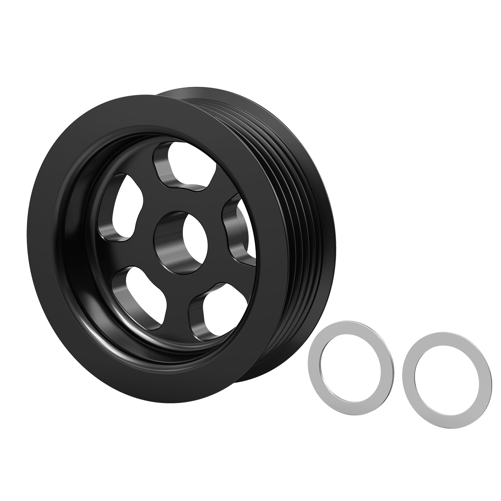 LS 3" OD Overdrive 6 Rib Alternator Pulley For LS1 LS2 LS3 LS6 For 98-02 F-Body GTO 99-13 Truck/SUV