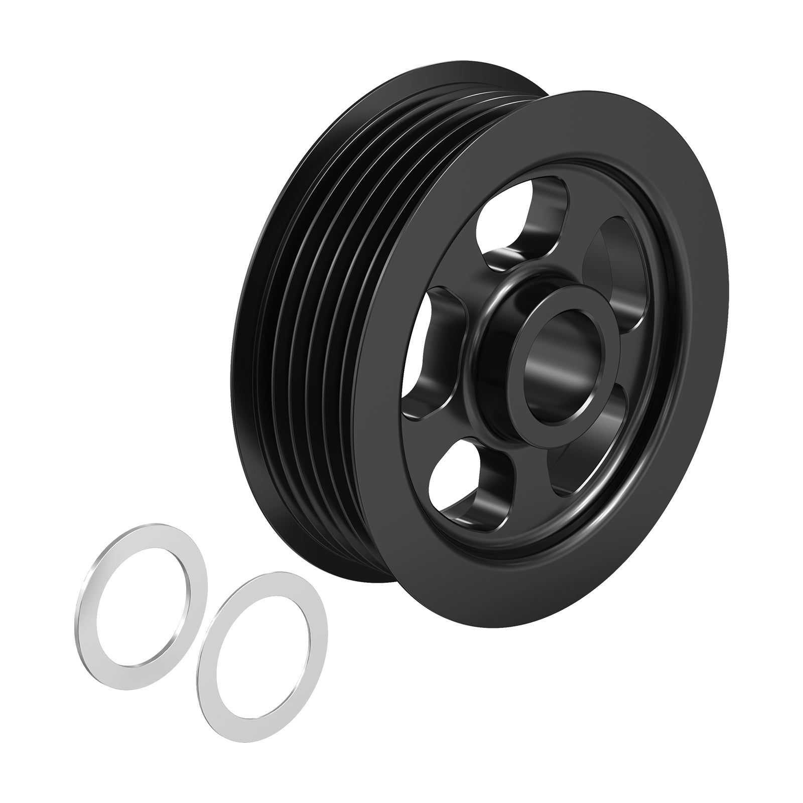 LS 3" OD Overdrive 6 Rib Alternator Pulley For LS1 LS2 LS3 LS6 For 98-02 F-Body GTO 99-13 Truck/SUV