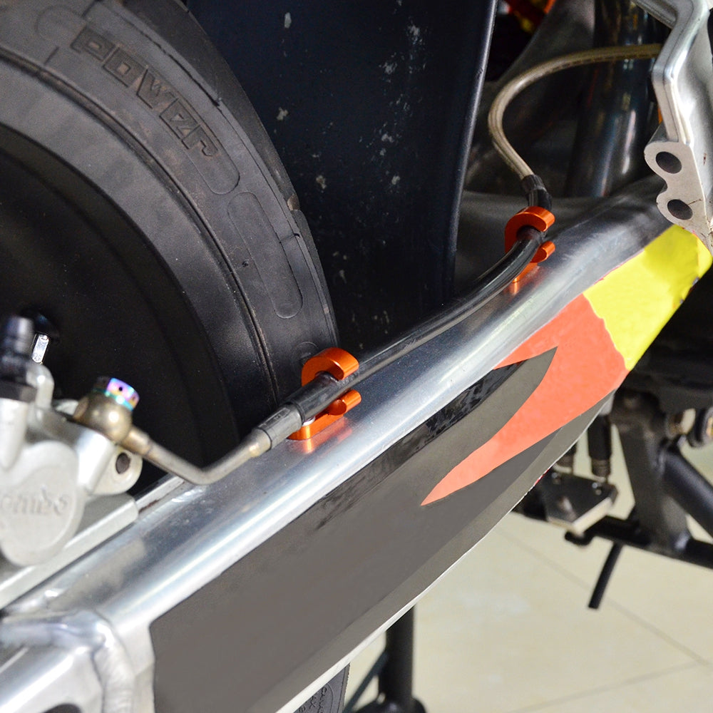 Rear Brake Line Hose Clamp For KTM 50 65 85 SX 06-11 250 SX 96-07 300 EXC 96-05