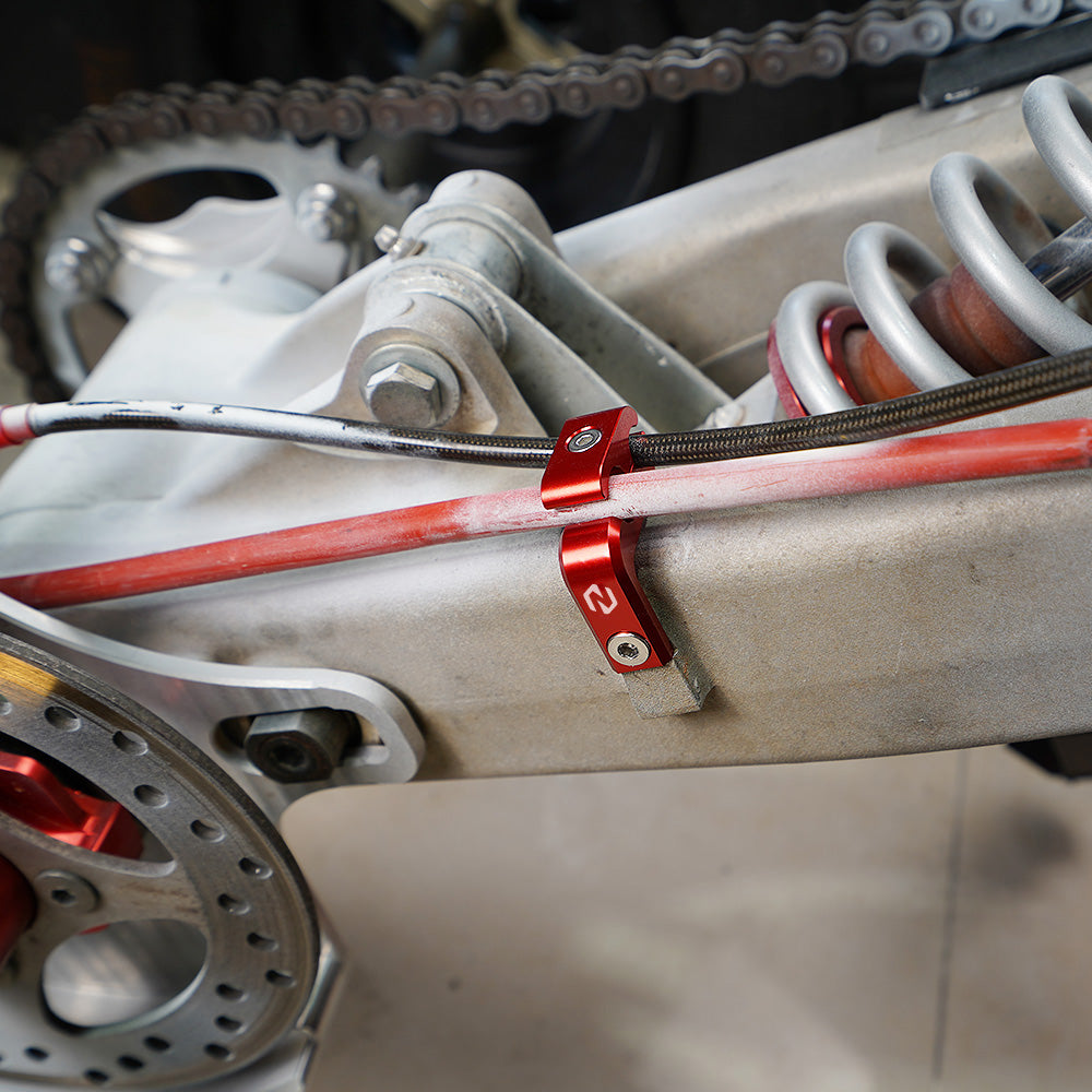 Dual Brake Parking Line Hose Snap Clamp For Yamaha Raptor 700 2006-2023