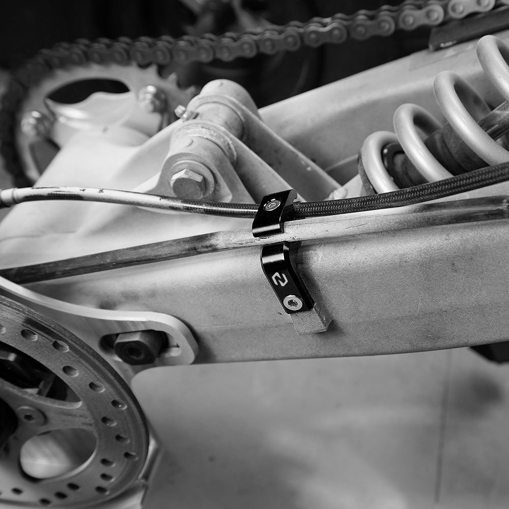 Dual Brake Parking Line Hose Snap Clamp For Yamaha Raptor 700 2006-2023