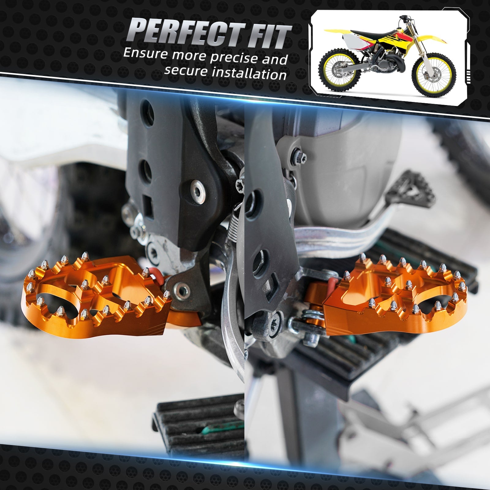 Forged Foot Pegs Rests Pedals For KTM Yamaha Husqvarna