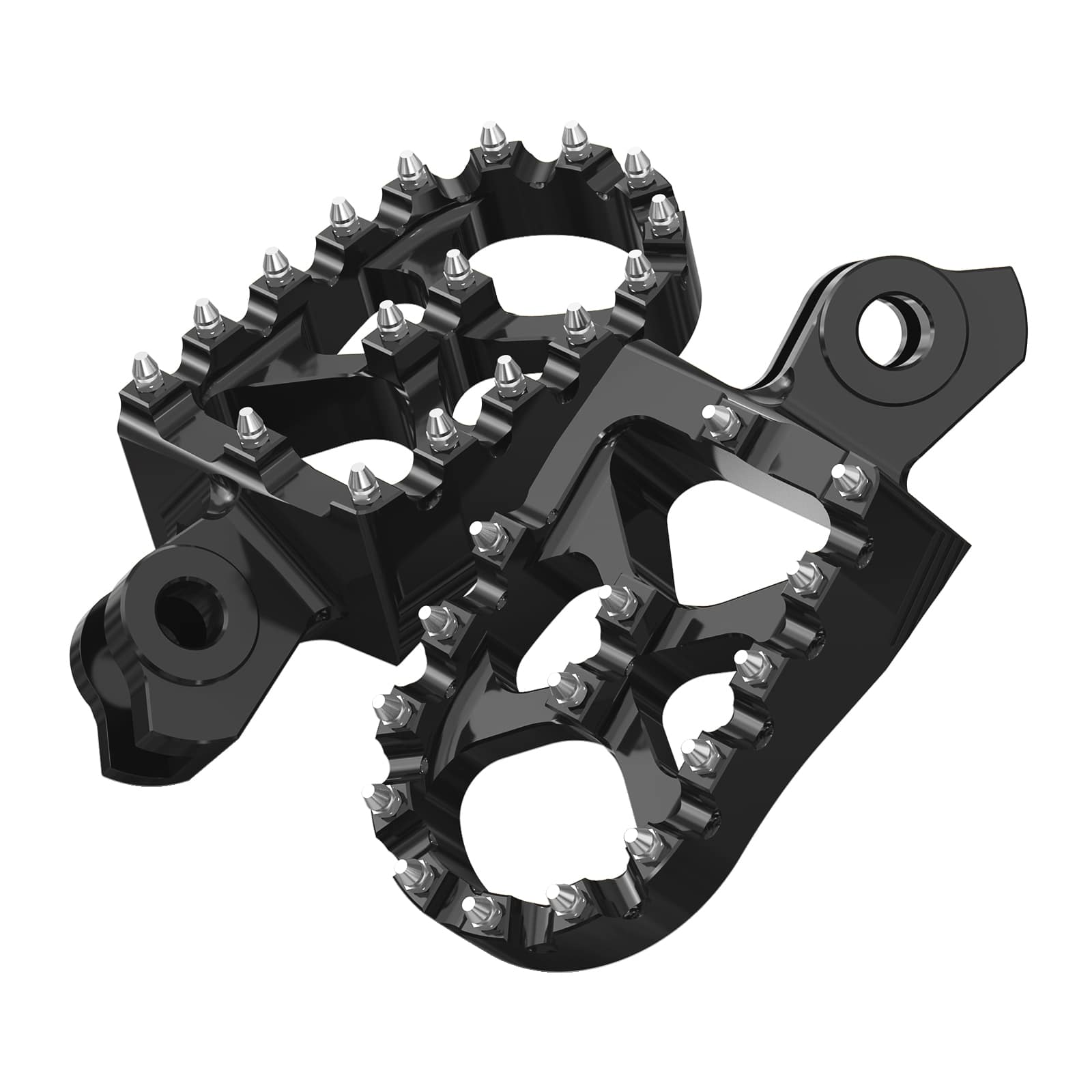 Pair Wide Billet Footpegs For Suzuki RMZ250 2010-2024 RMZ450 2008-2024