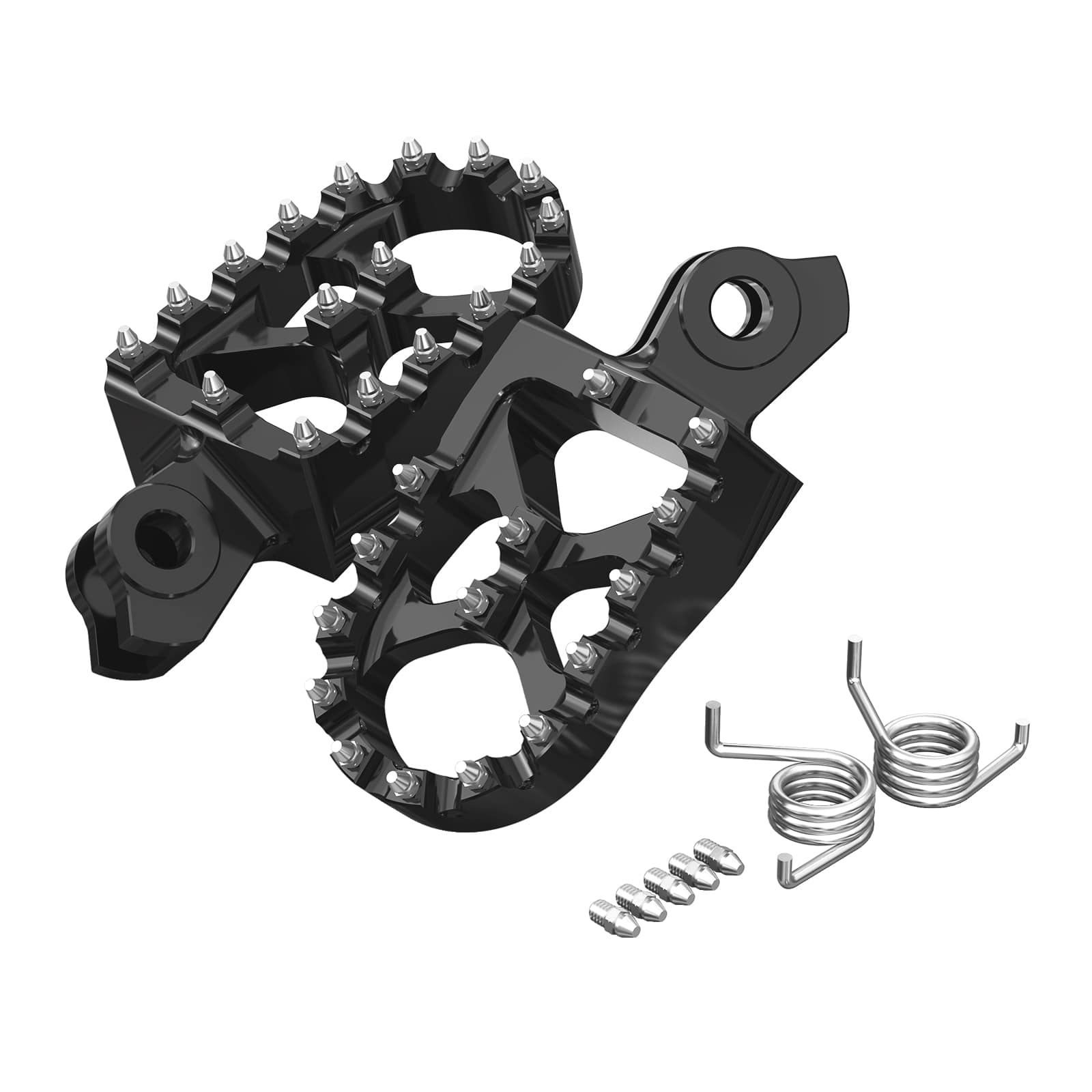 Pair Wide Billet Footpegs For Suzuki RMZ250 2010-2024 RMZ450 2008-2024