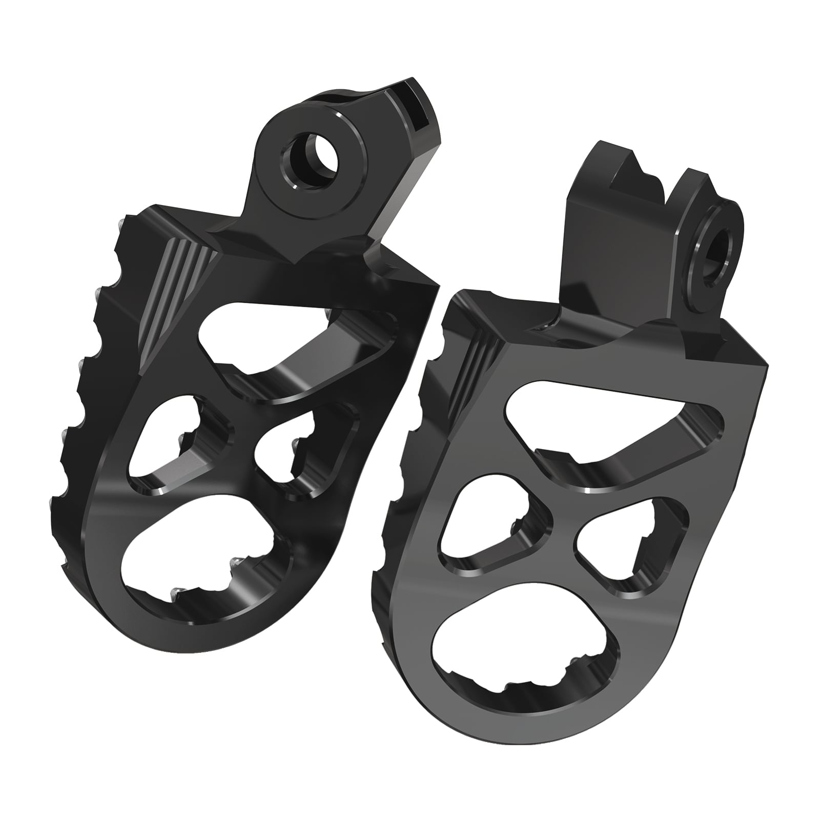 Pair Wide Billet Footpegs For Suzuki RMZ250 2010-2024 RMZ450 2008-2024