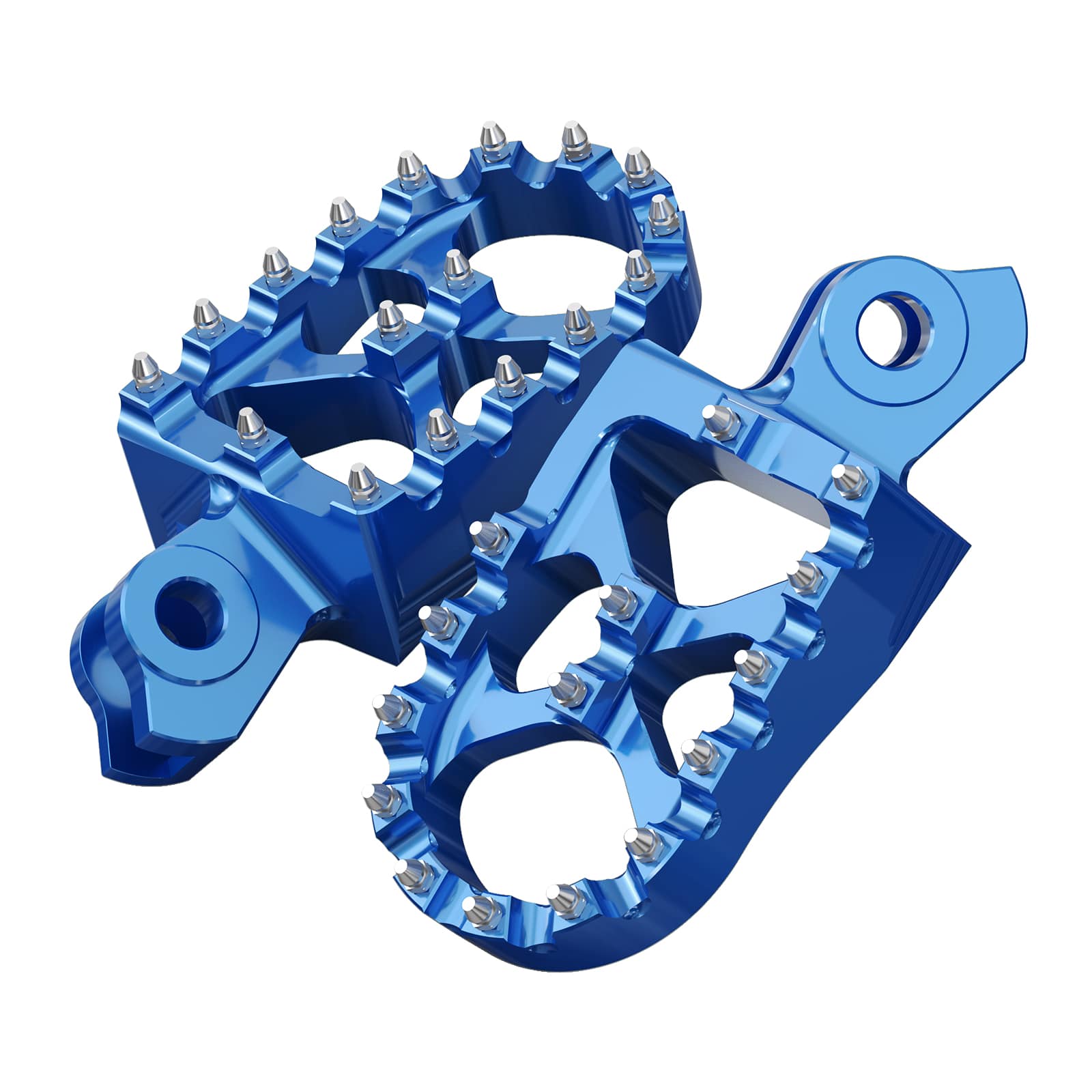 Pair Wide Billet Footpegs For Suzuki RMZ250 2010-2024 RMZ450 2008-2024