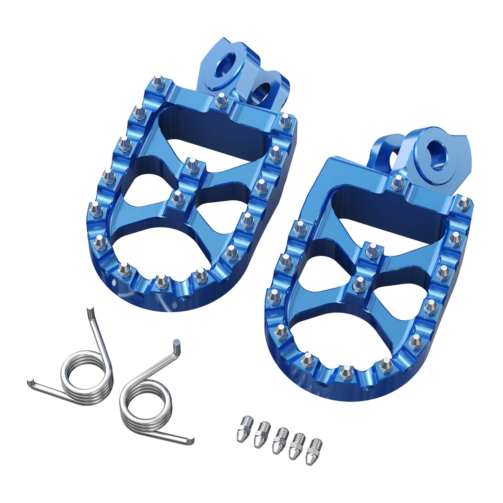 Pair Wide Billet Footpegs For Suzuki RMZ250 2010-2024 RMZ450 2008-2024