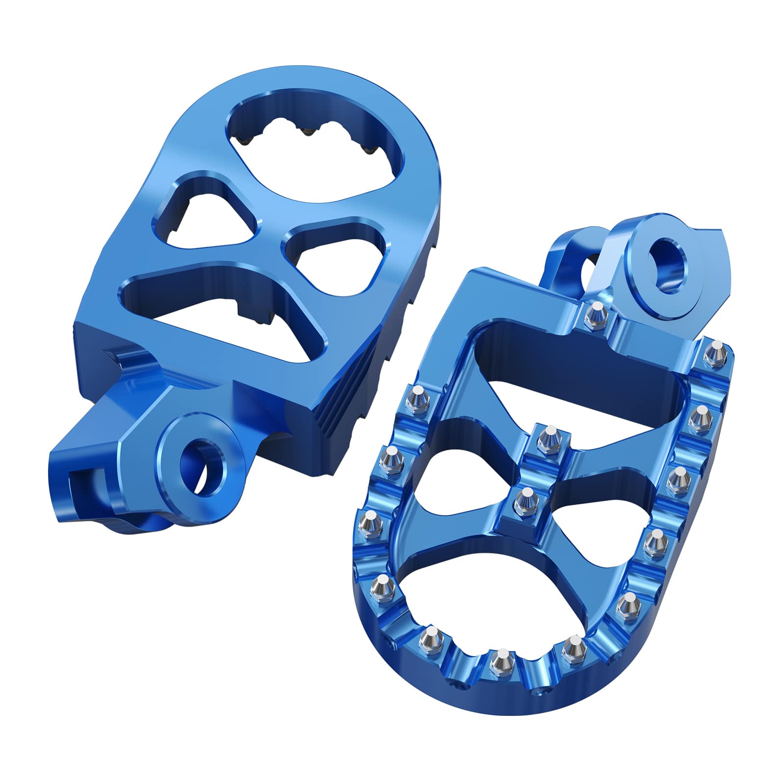 Pair Wide Billet Footpegs For Suzuki RMZ250 2010-2024 RMZ450 2008-2024