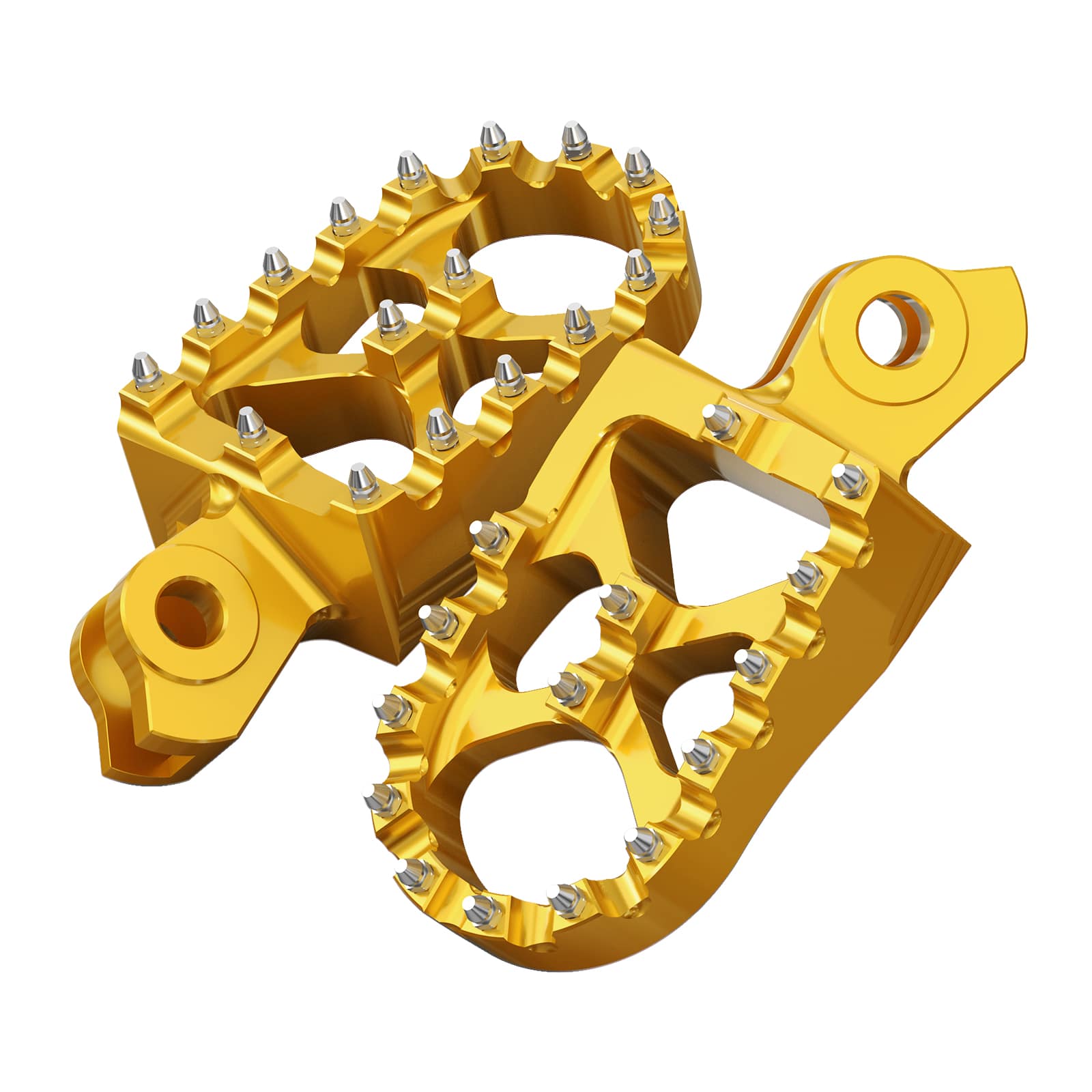 Pair Wide Billet Footpegs For Suzuki RMZ250 2010-2024 RMZ450 2008-2024