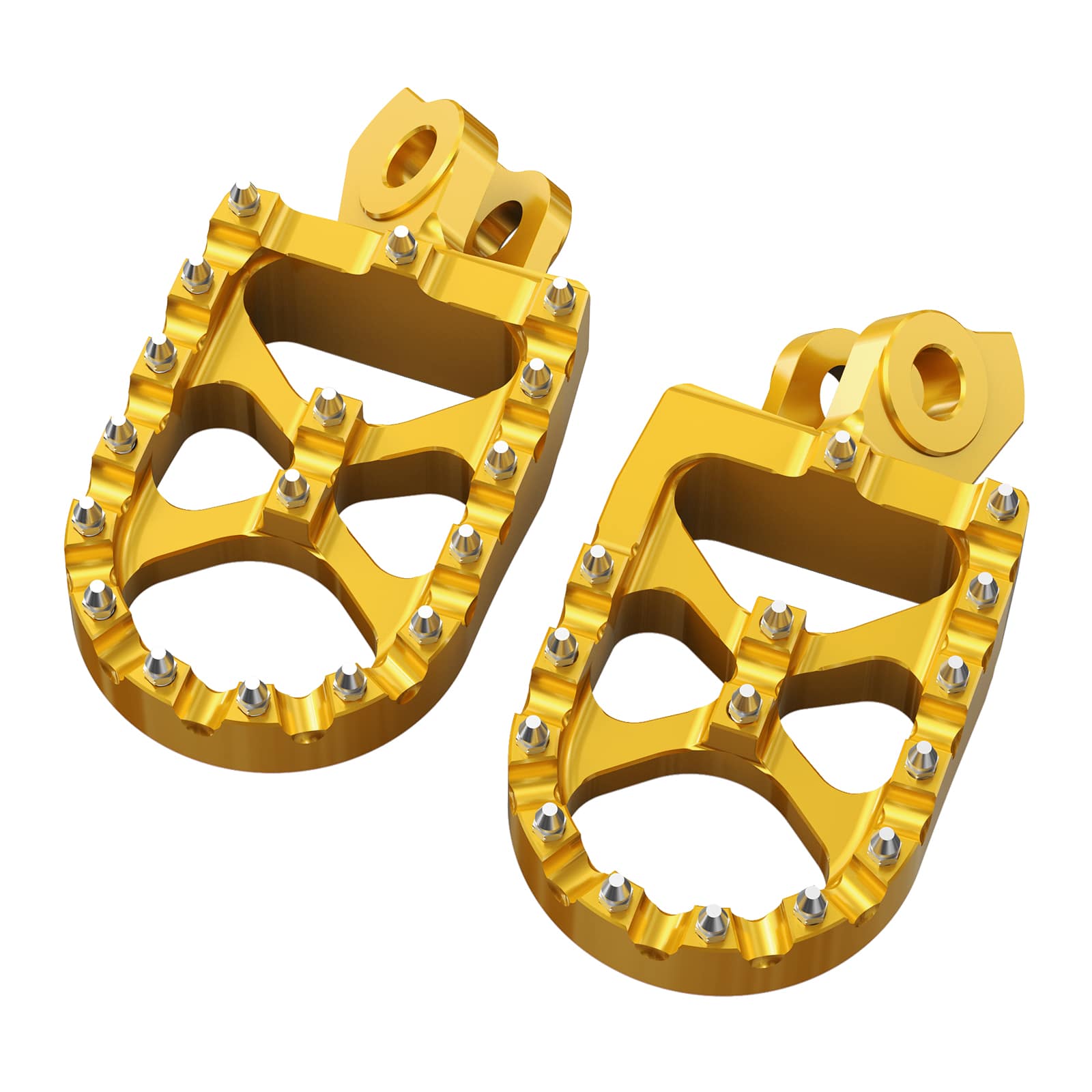 Pair Wide Billet Footpegs For Suzuki RMZ250 2010-2024 RMZ450 2008-2024