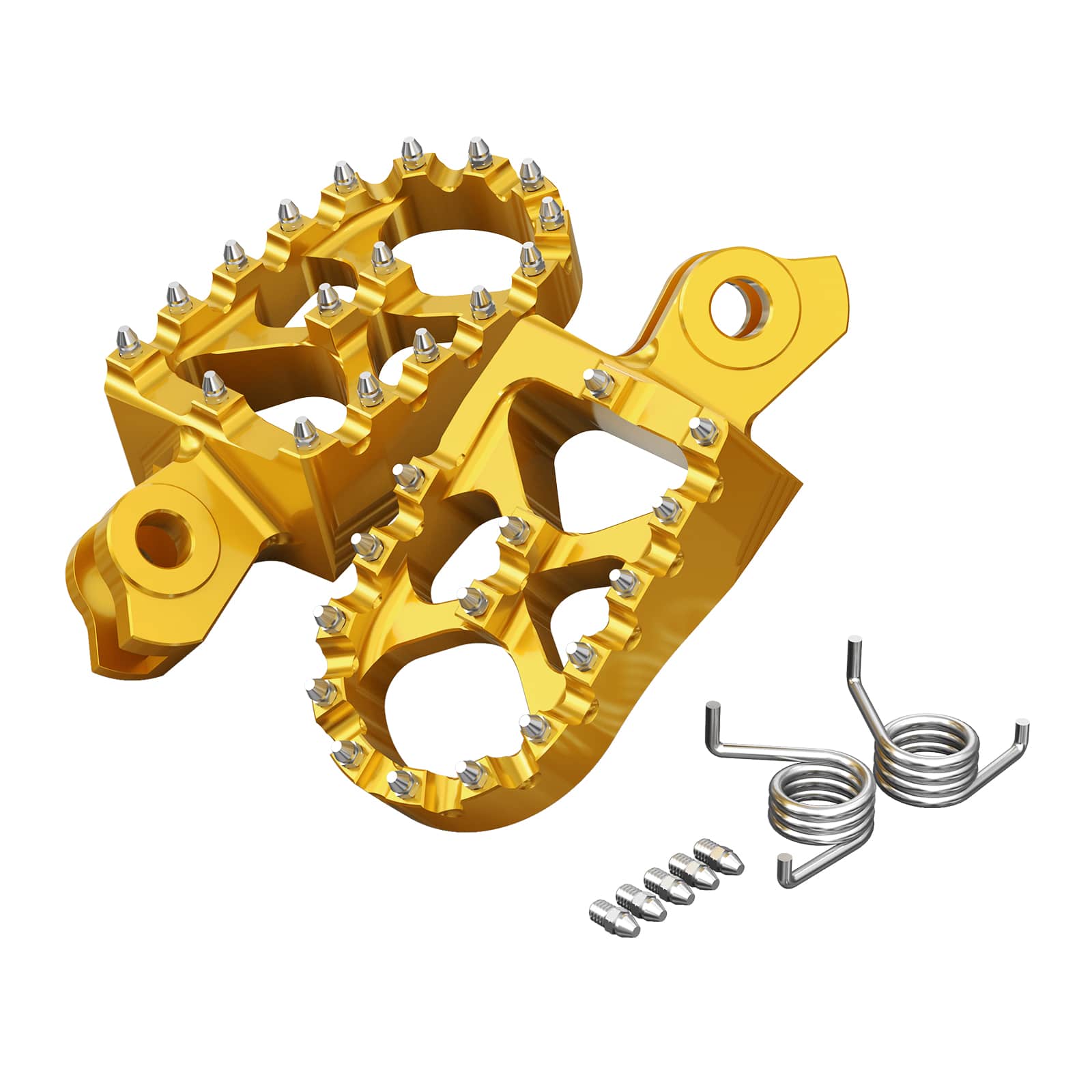 Pair Wide Billet Footpegs For Suzuki RMZ250 2010-2024 RMZ450 2008-2024