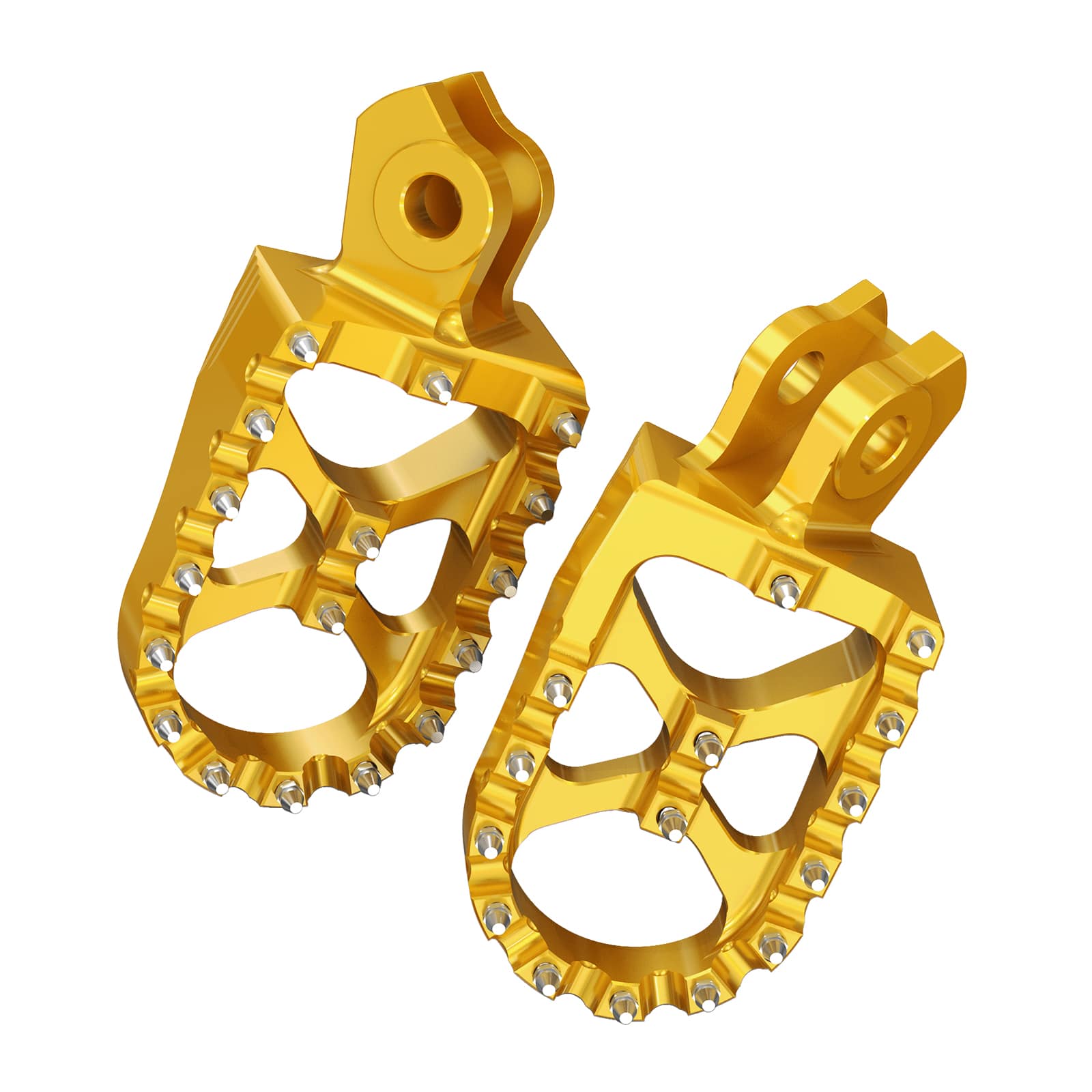 Pair Wide Billet Footpegs For Suzuki RMZ250 2010-2024 RMZ450 2008-2024