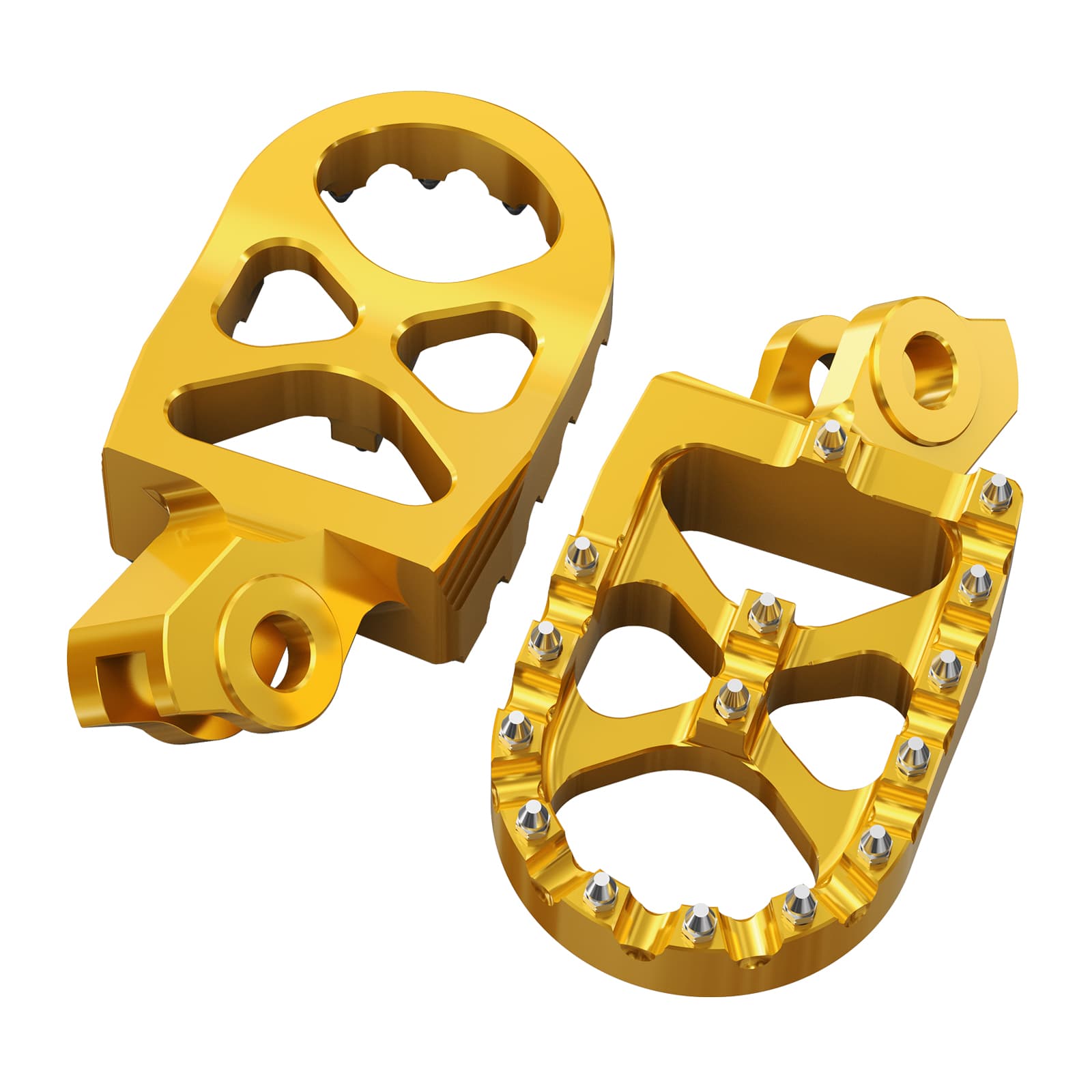 Pair Wide Billet Footpegs For Suzuki RMZ250 2010-2024 RMZ450 2008-2024