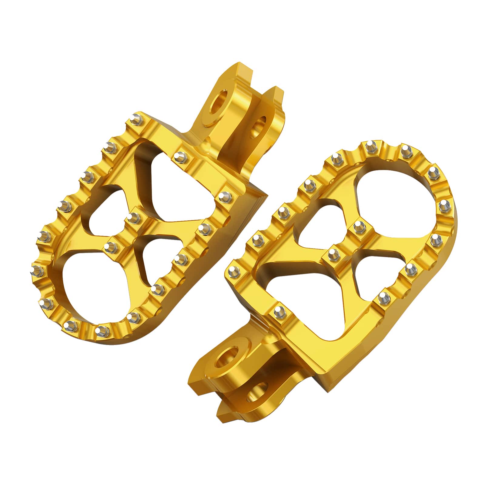 Pair Wide Billet Footpegs For Suzuki RMZ250 2010-2024 RMZ450 2008-2024