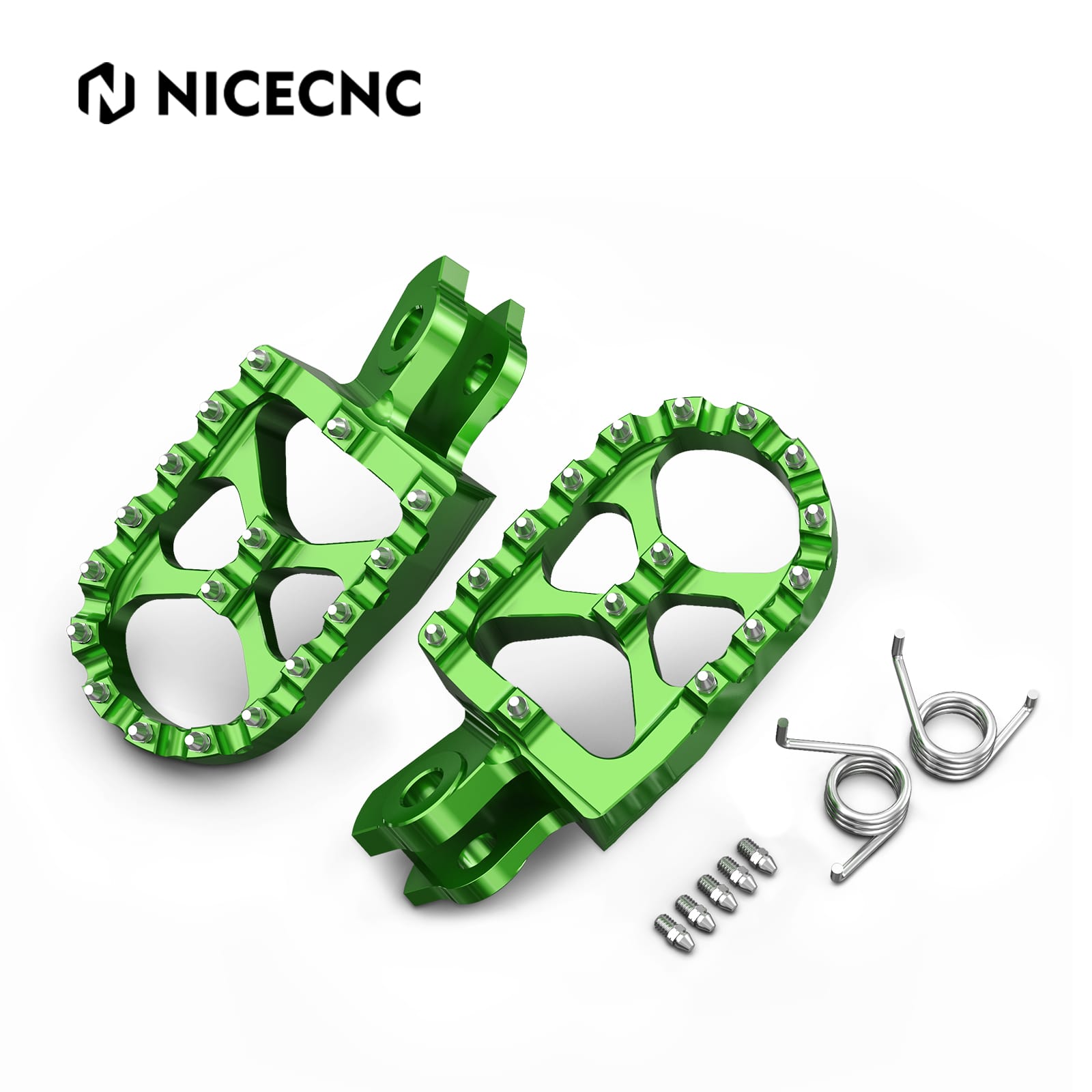 Pair Wide Billet Footpegs For Suzuki RMZ250 2010-2024 RMZ450 2008-2024