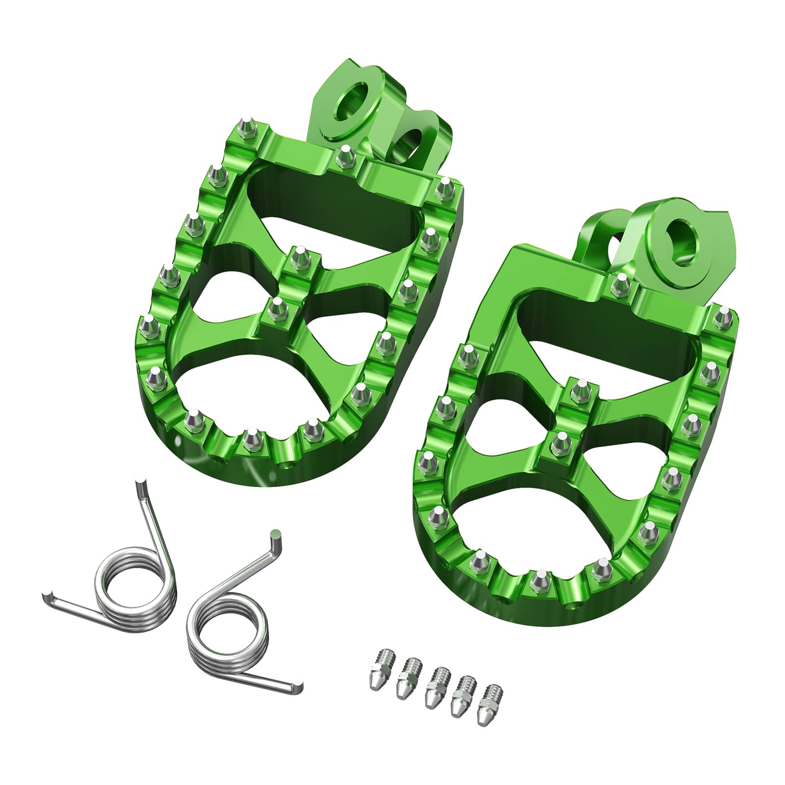 Pair Wide Billet Footpegs For Suzuki RMZ250 2010-2024 RMZ450 2008-2024