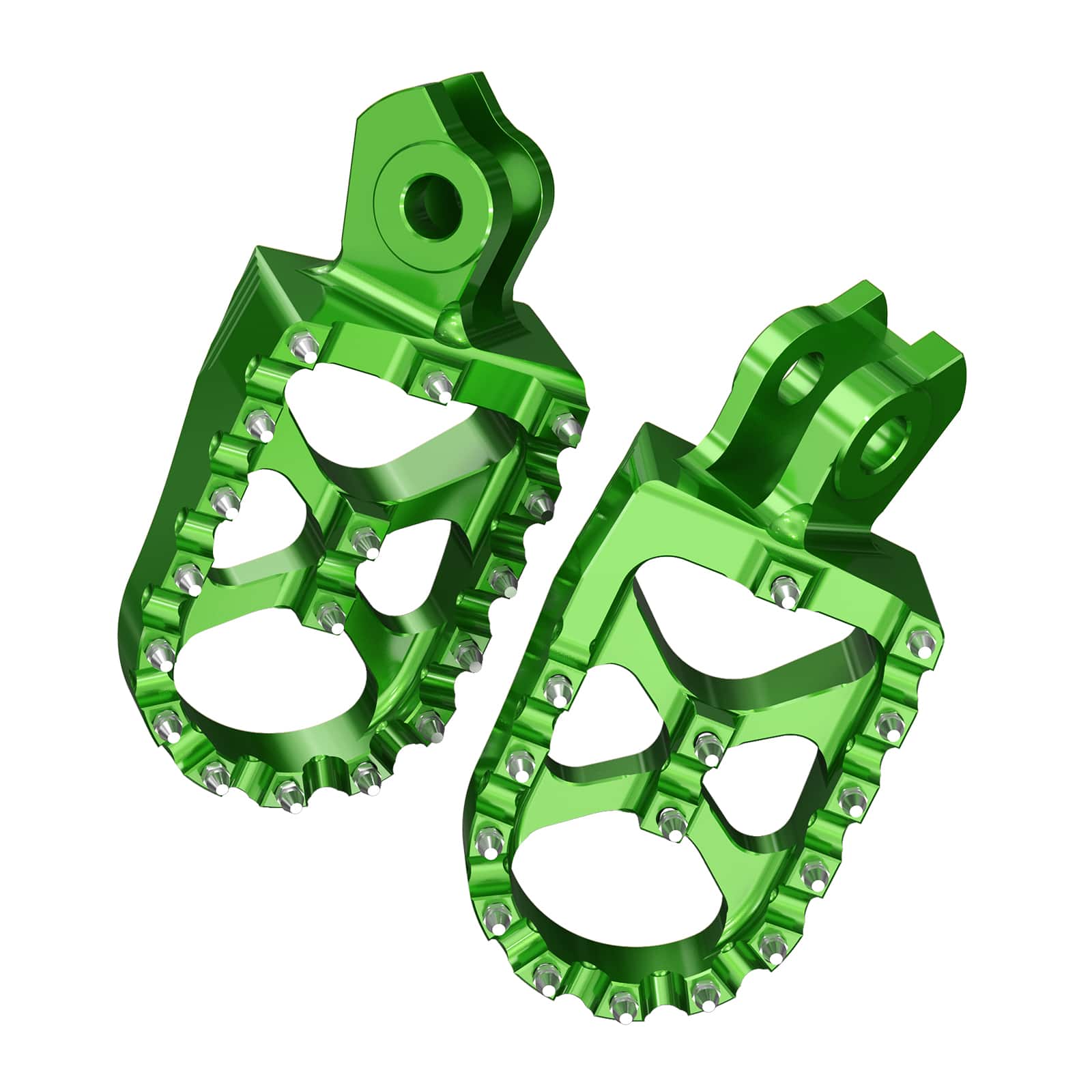 Pair Wide Billet Footpegs For Suzuki RMZ250 2010-2024 RMZ450 2008-2024