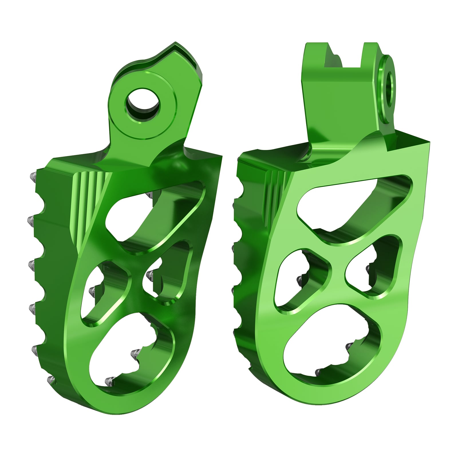 Pair Wide Billet Footpegs For Suzuki RMZ250 2010-2024 RMZ450 2008-2024