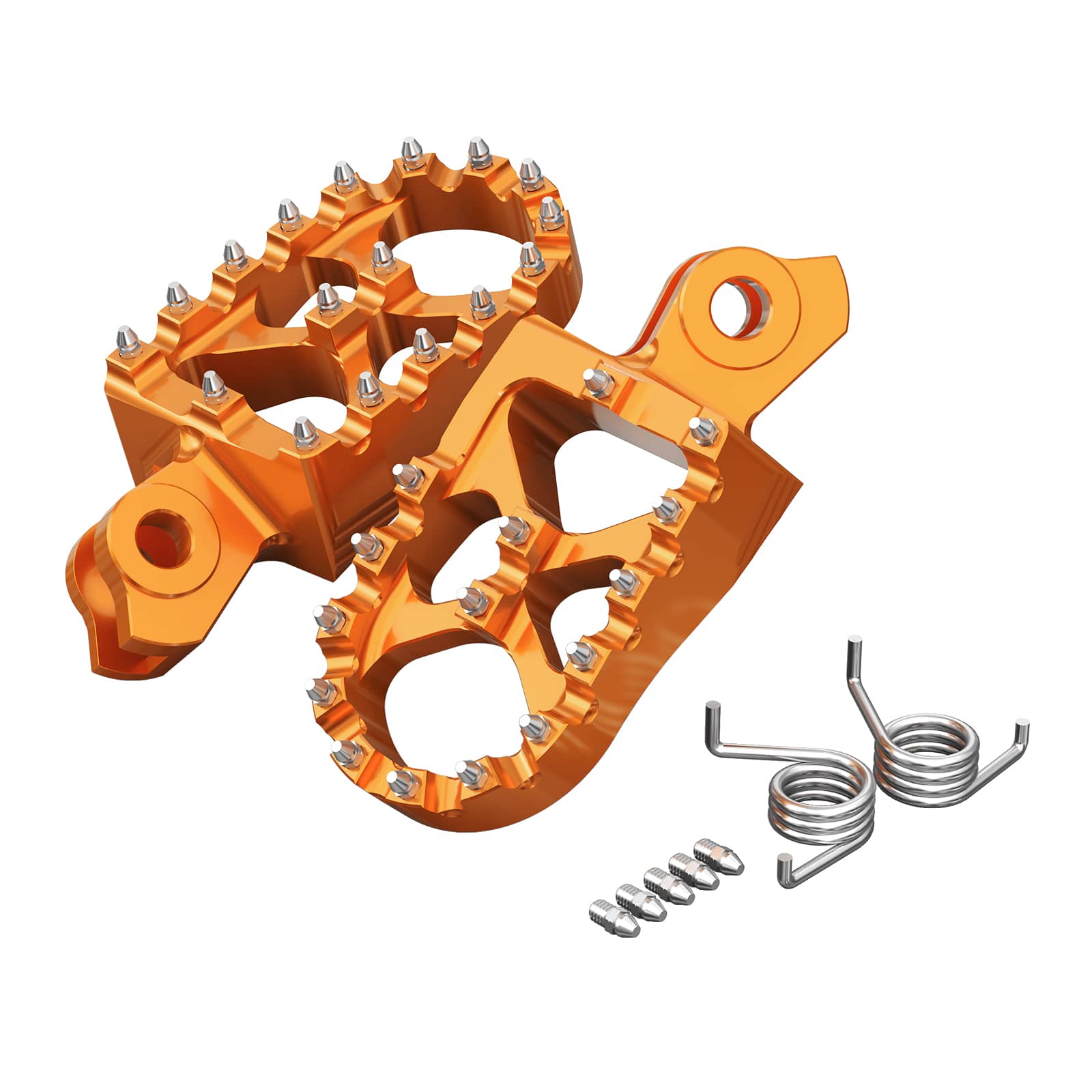 Pair Wide Billet Footpegs For Suzuki RMZ250 2010-2024 RMZ450 2008-2024