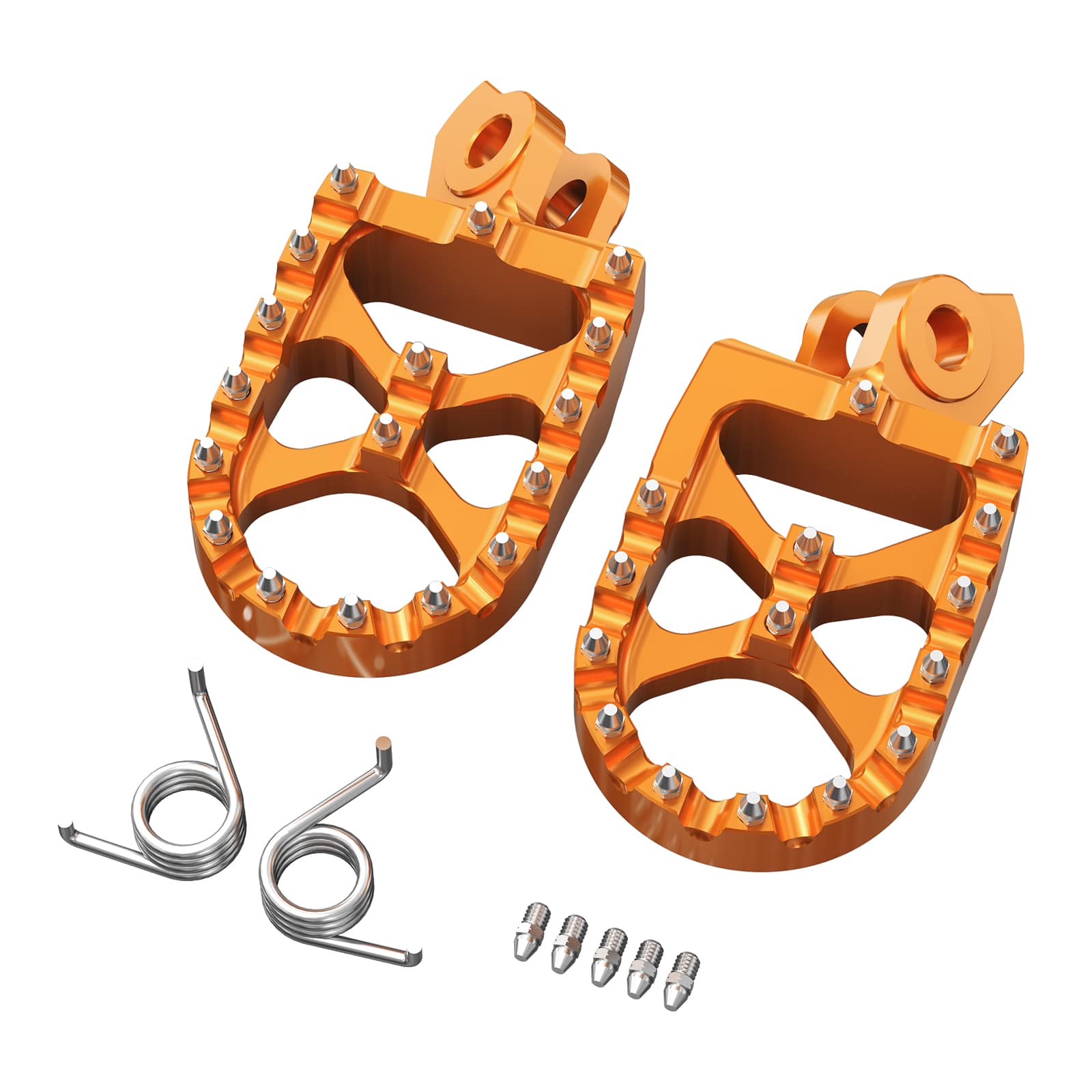 Pair Wide Billet Footpegs For Suzuki RMZ250 2010-2024 RMZ450 2008-2024