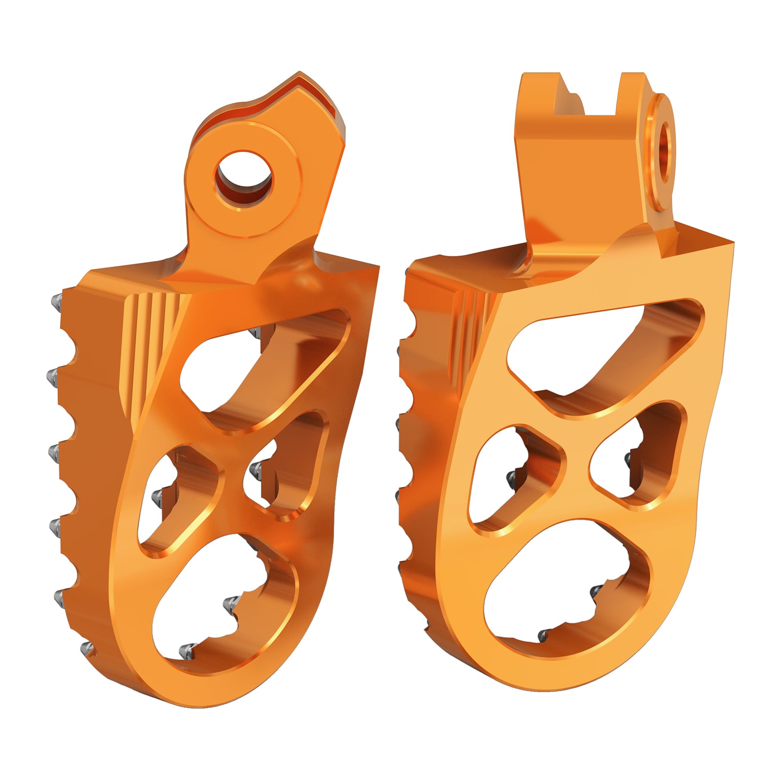 Pair Wide Billet Footpegs For Suzuki RMZ250 2010-2024 RMZ450 2008-2024