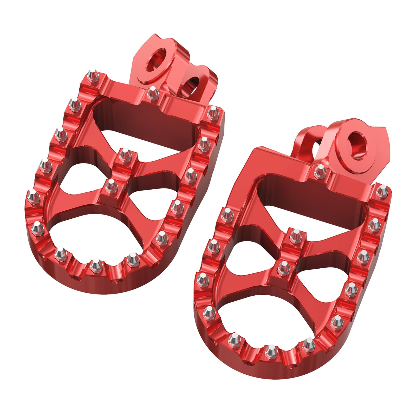 Pair Wide Billet Footpegs For Suzuki RMZ250 2010-2024 RMZ450 2008-2024