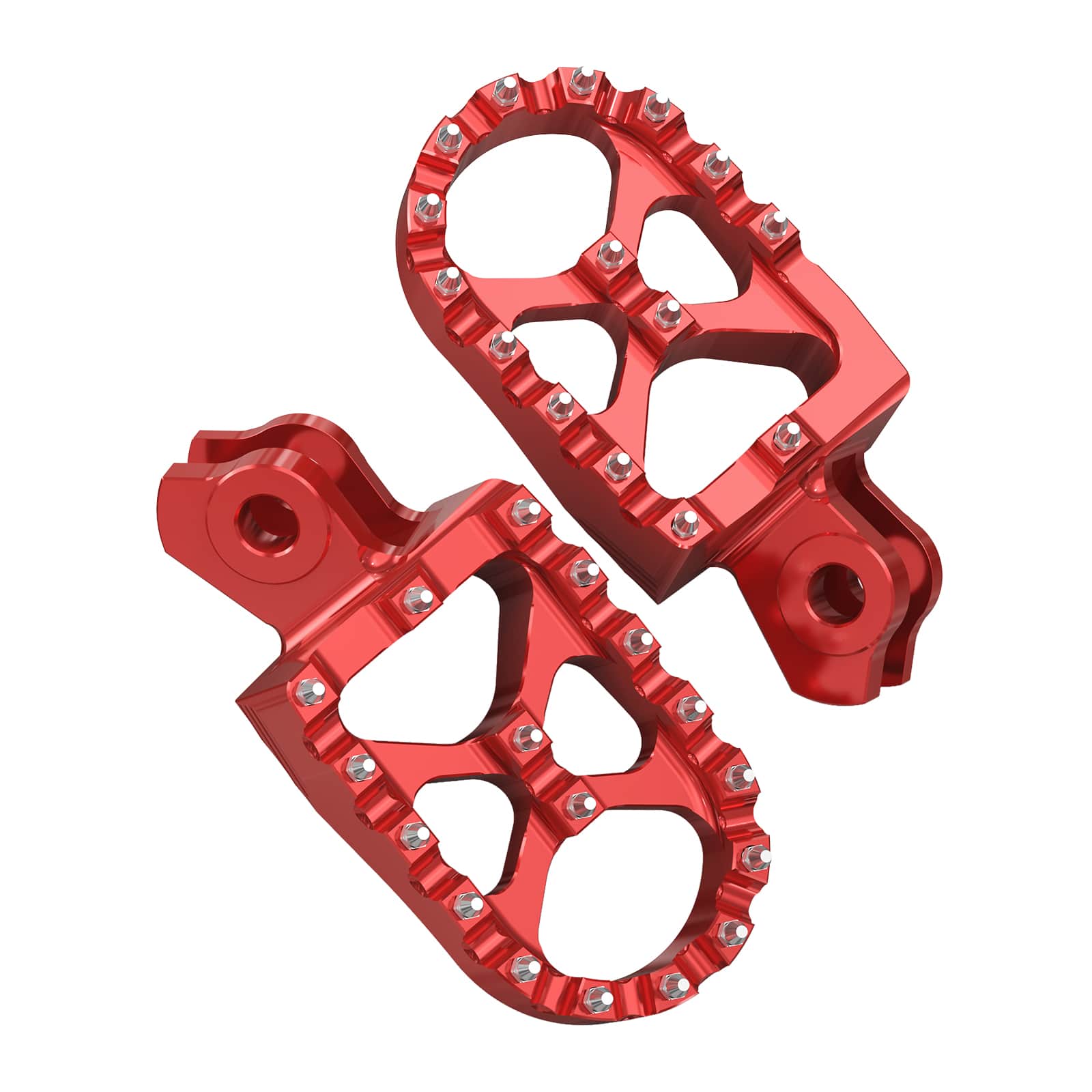 Pair Wide Billet Footpegs For Suzuki RMZ250 2010-2024 RMZ450 2008-2024