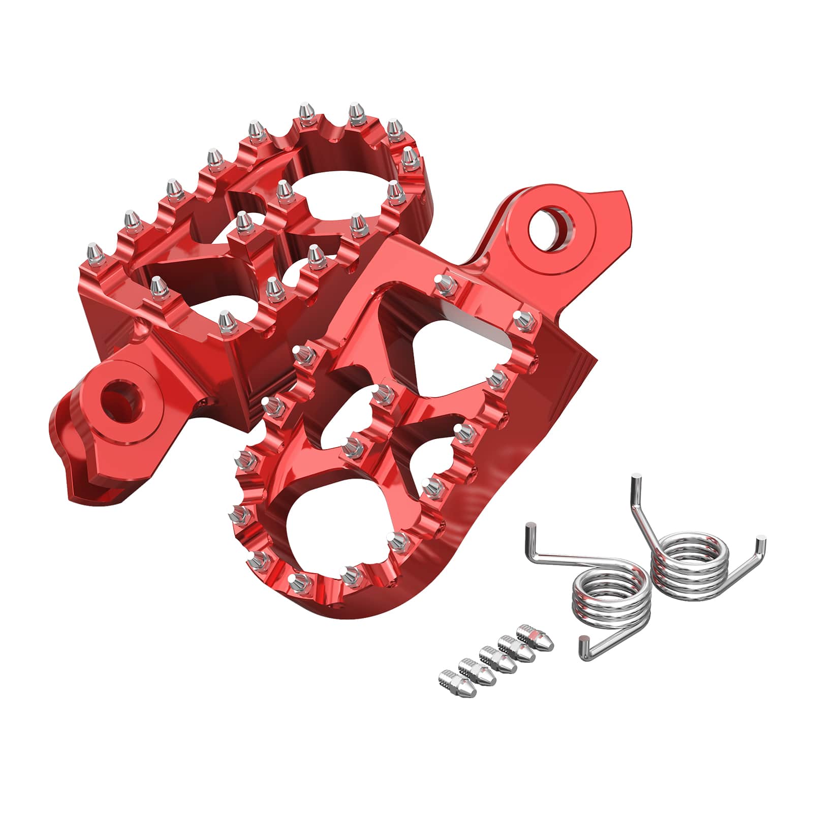 Pair Wide Billet Footpegs For Suzuki RMZ250 2010-2024 RMZ450 2008-2024