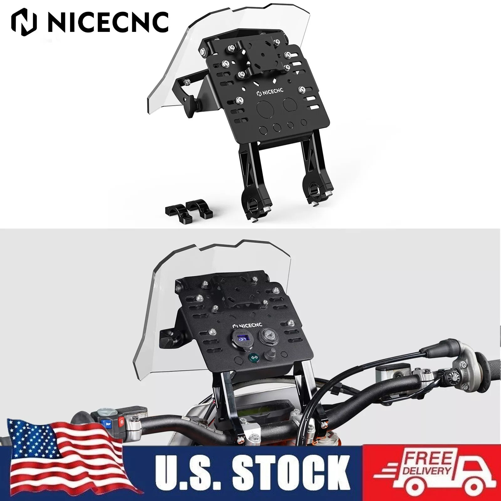 GPS Mount Bracket For KTM 125-530 EXC F 2008-2024