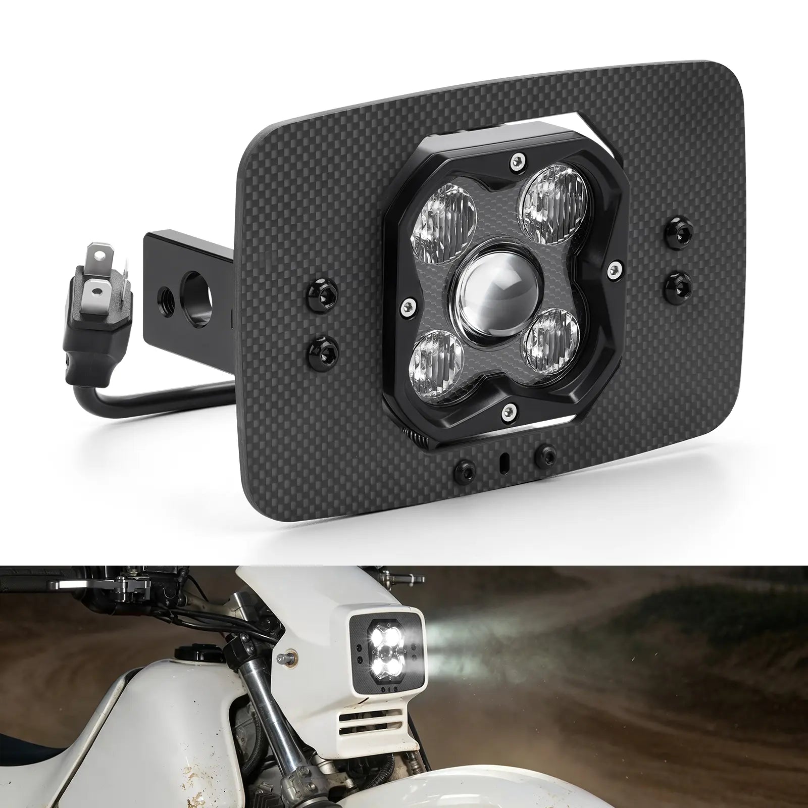 Off-Road Rally LED Headlight Kit For Honda XR650L 1993-2025