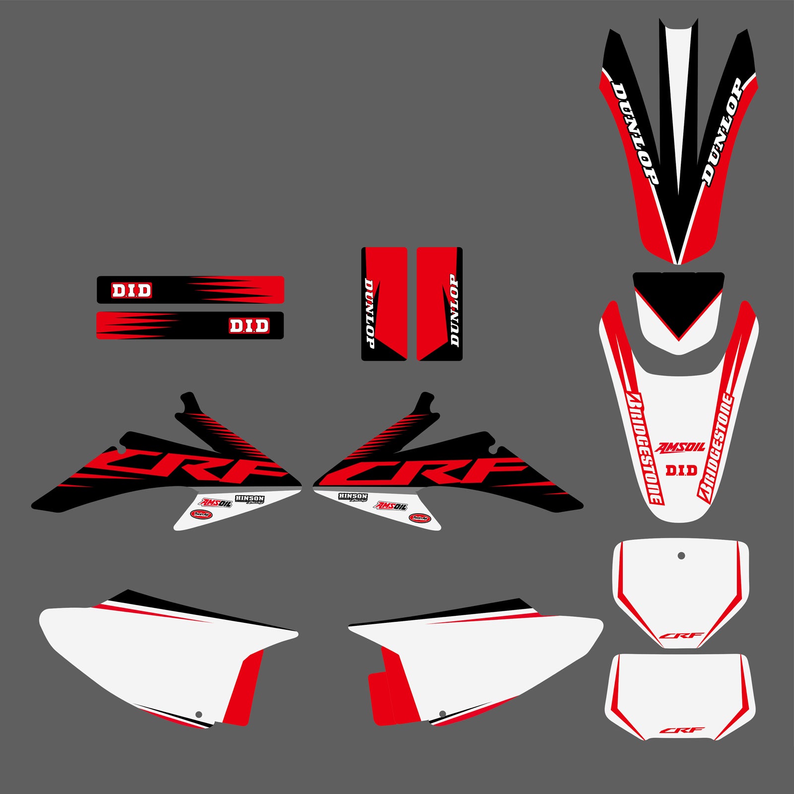 Motocross Full Graphics Decals Stickers For Honda CRF Trail 150-230 2008-2014