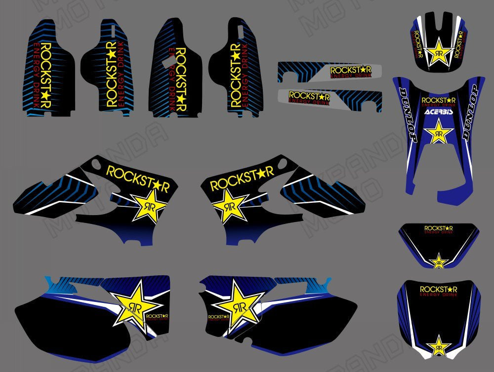 Motorcycle Team Full Decals Graphic Kit For Yamaha WR250F/WR450F 2005-2006