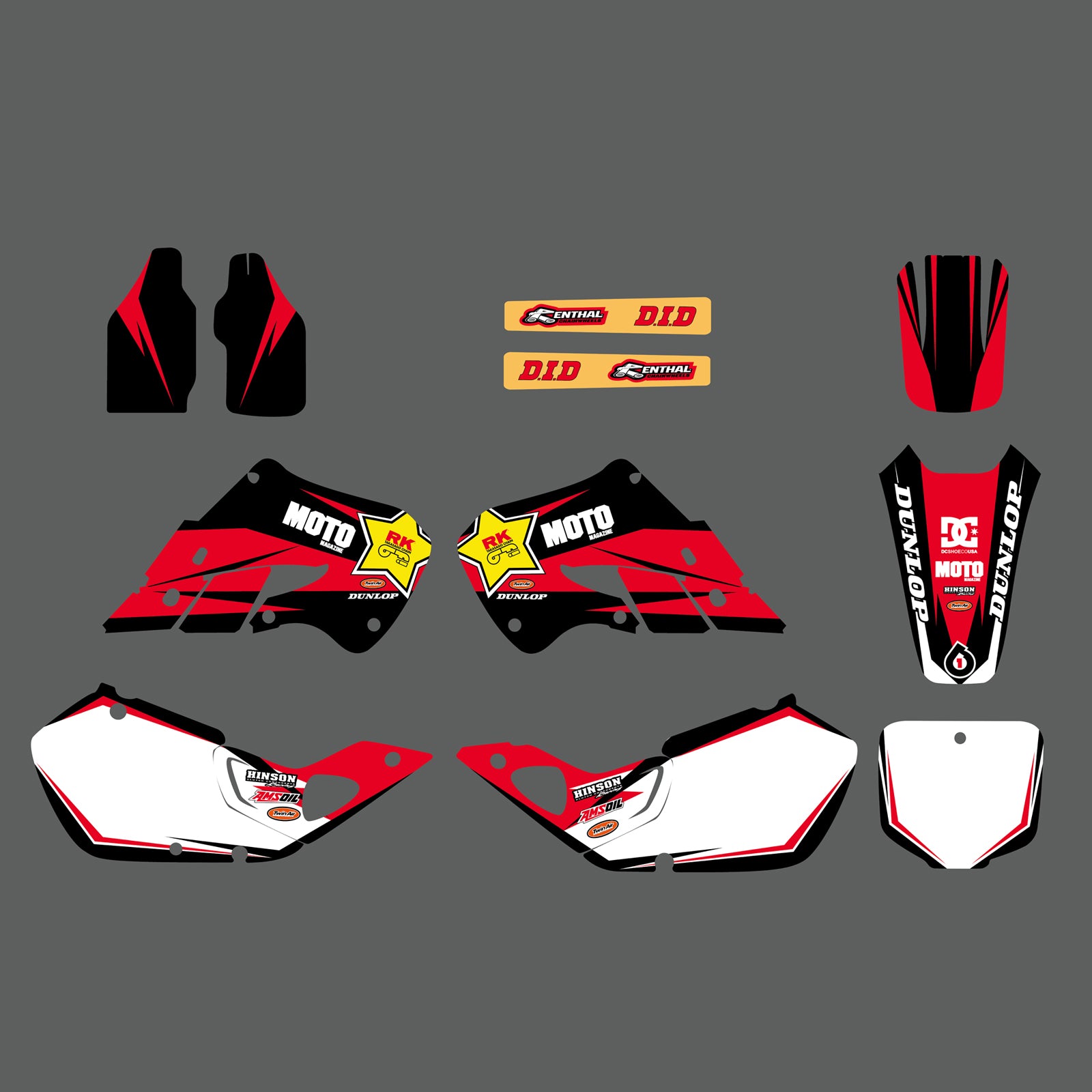 Motorcycle Full Graphics Decals Stickers For Honda CR125 1998-1999  CR250 1997-1999