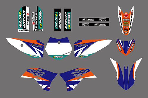 Motorcycle Team Graphic Decals Sticker Kit For KTM SX50 2009-2015