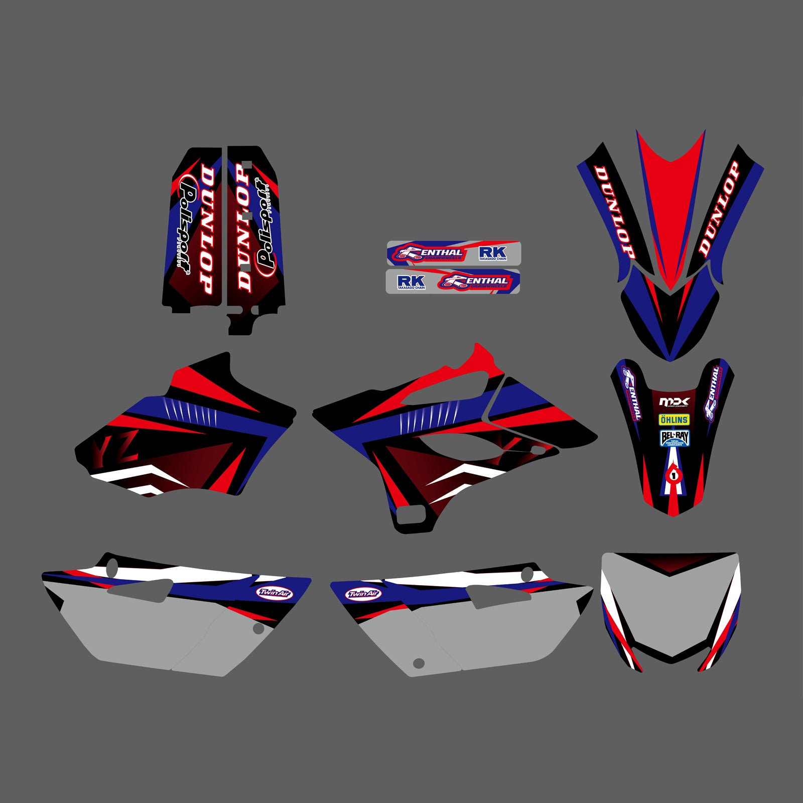 Motorcycle Graphics Decals Fender Stickers For Yamaha YZ85 2015-2020