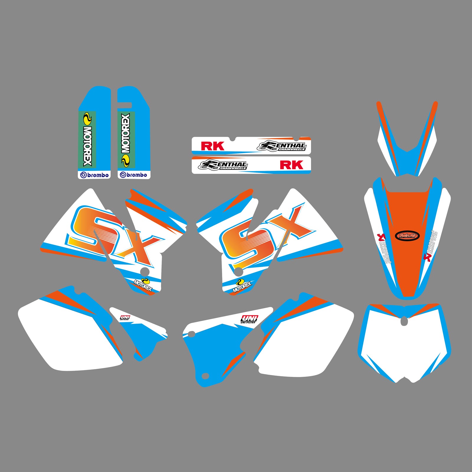 Motorcycle Graphic Decals Stickers For KTM SX 1998-2000