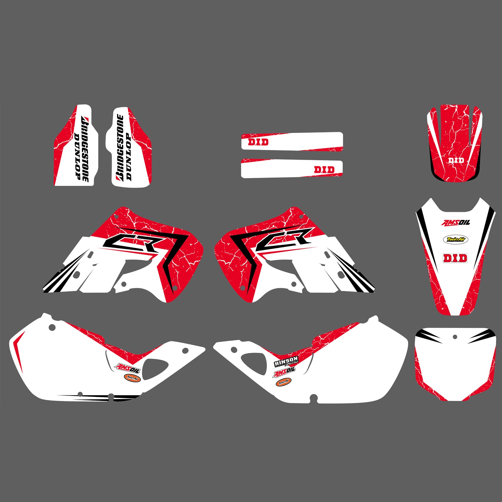 Honda Full Plastics Decals Graphics Backgrounds Stickers