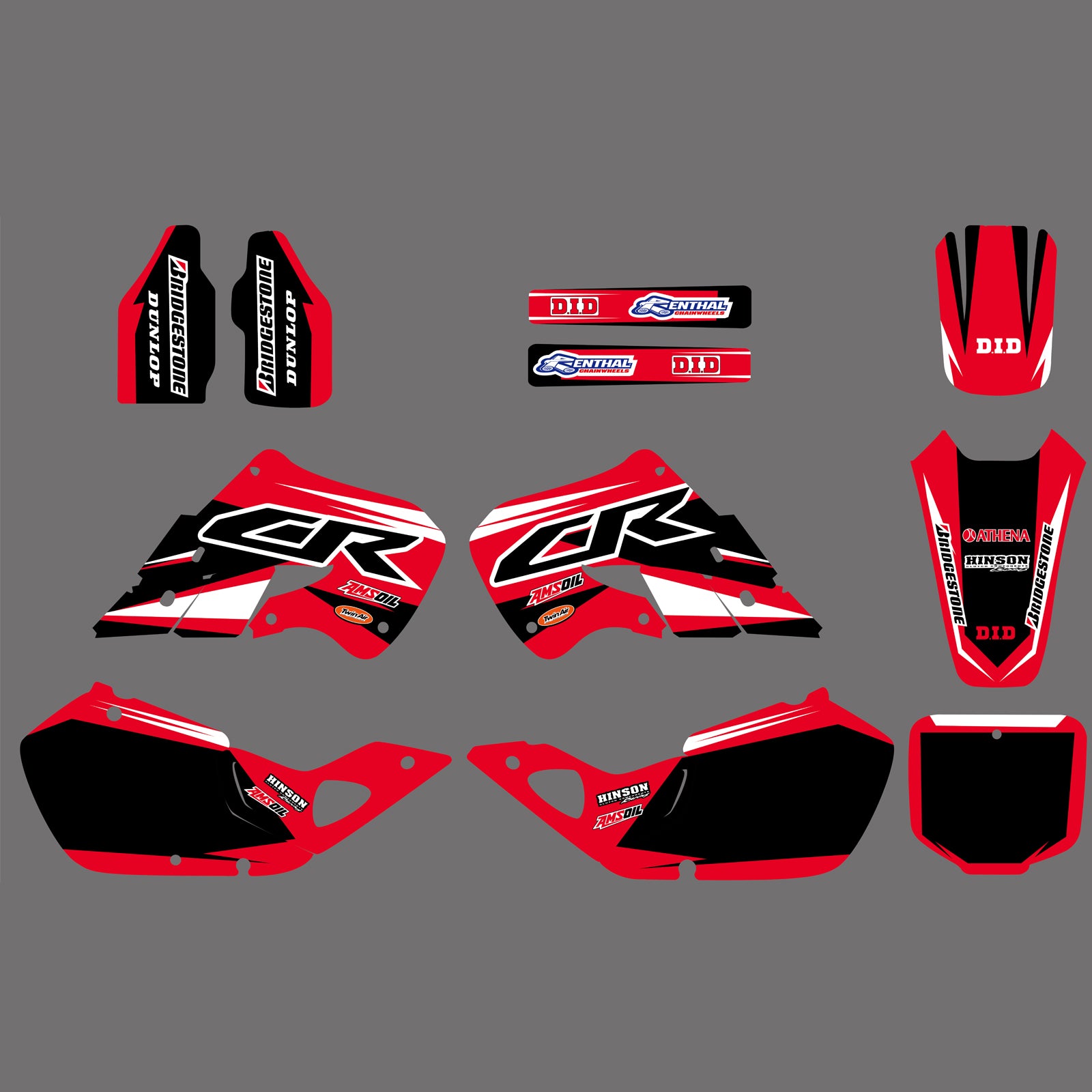 Honda Full Plastics Decals Graphics Backgrounds Stickers