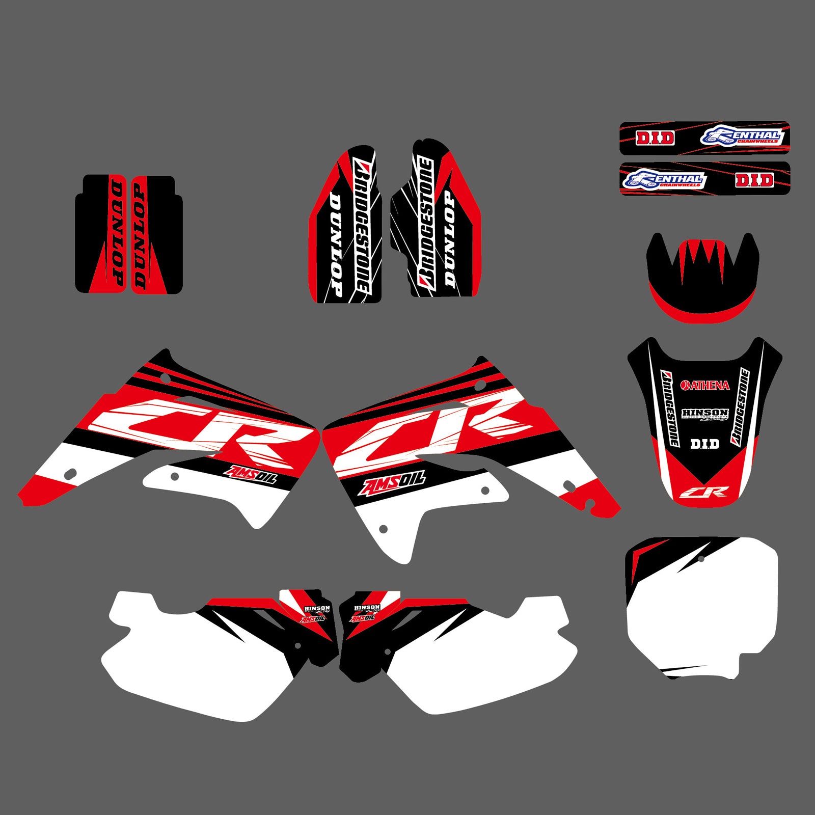 Motorcycle New Style Decals Graphics Background Stickers for Honda CR85 2003-2012
