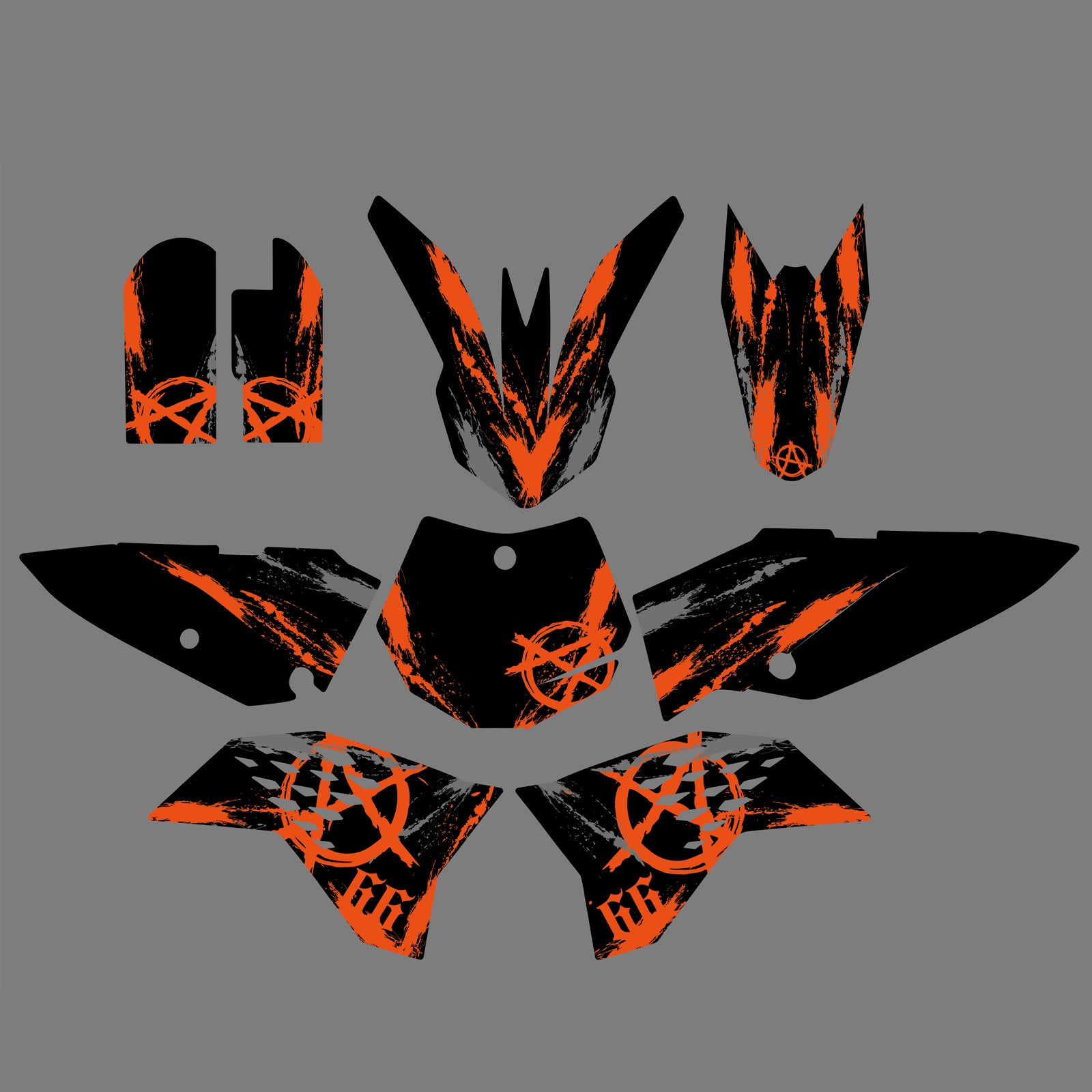 Team Graphics Full Decals Stickers For KTM SX65 2009-2015