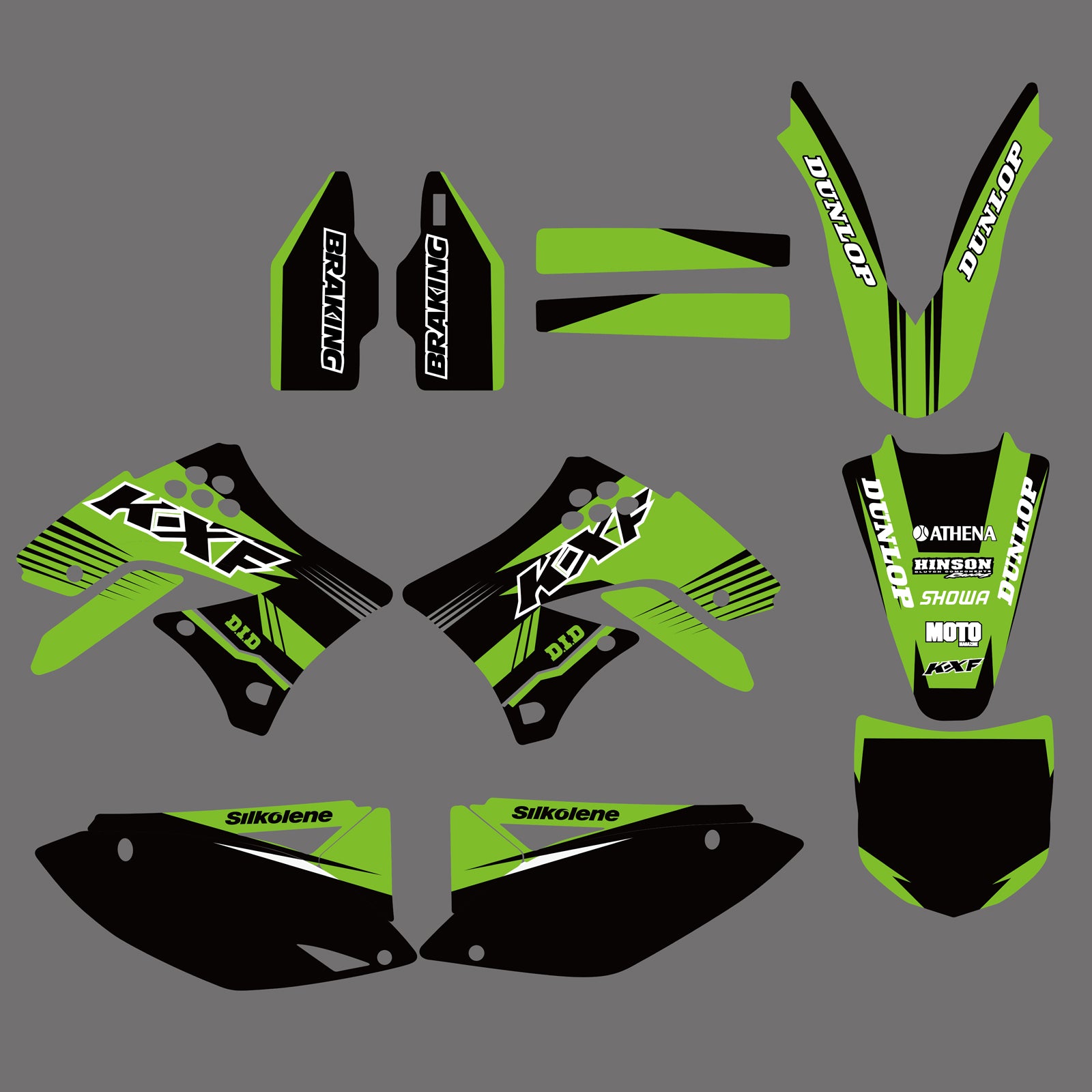 Team Graphics Backgrounds Decals Stickers For Kawasaki KXF 250 KX250F 2009-2012