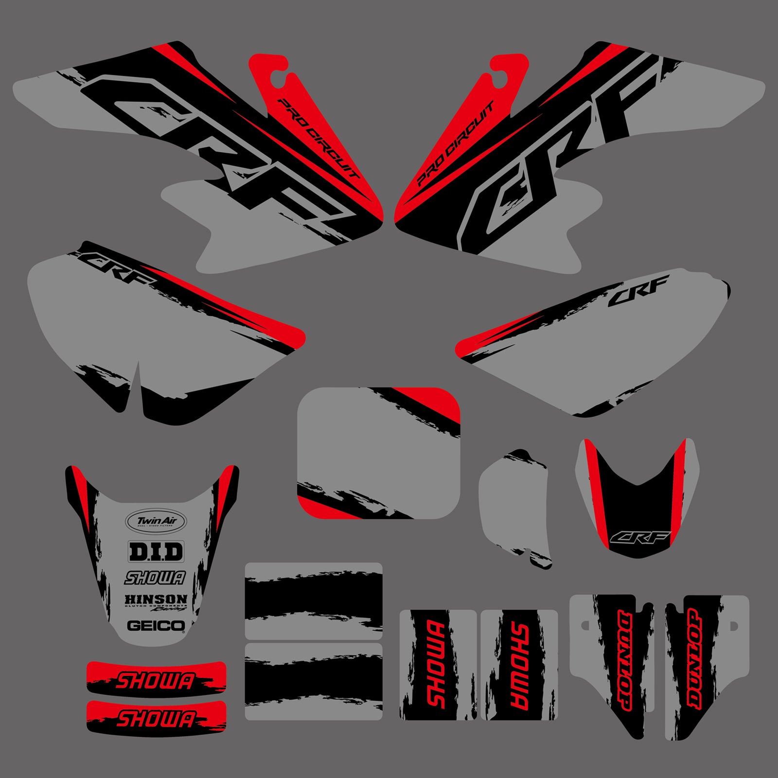 New Style Motorcycle Customized Stickers For Honda CRF50F 2004-2012