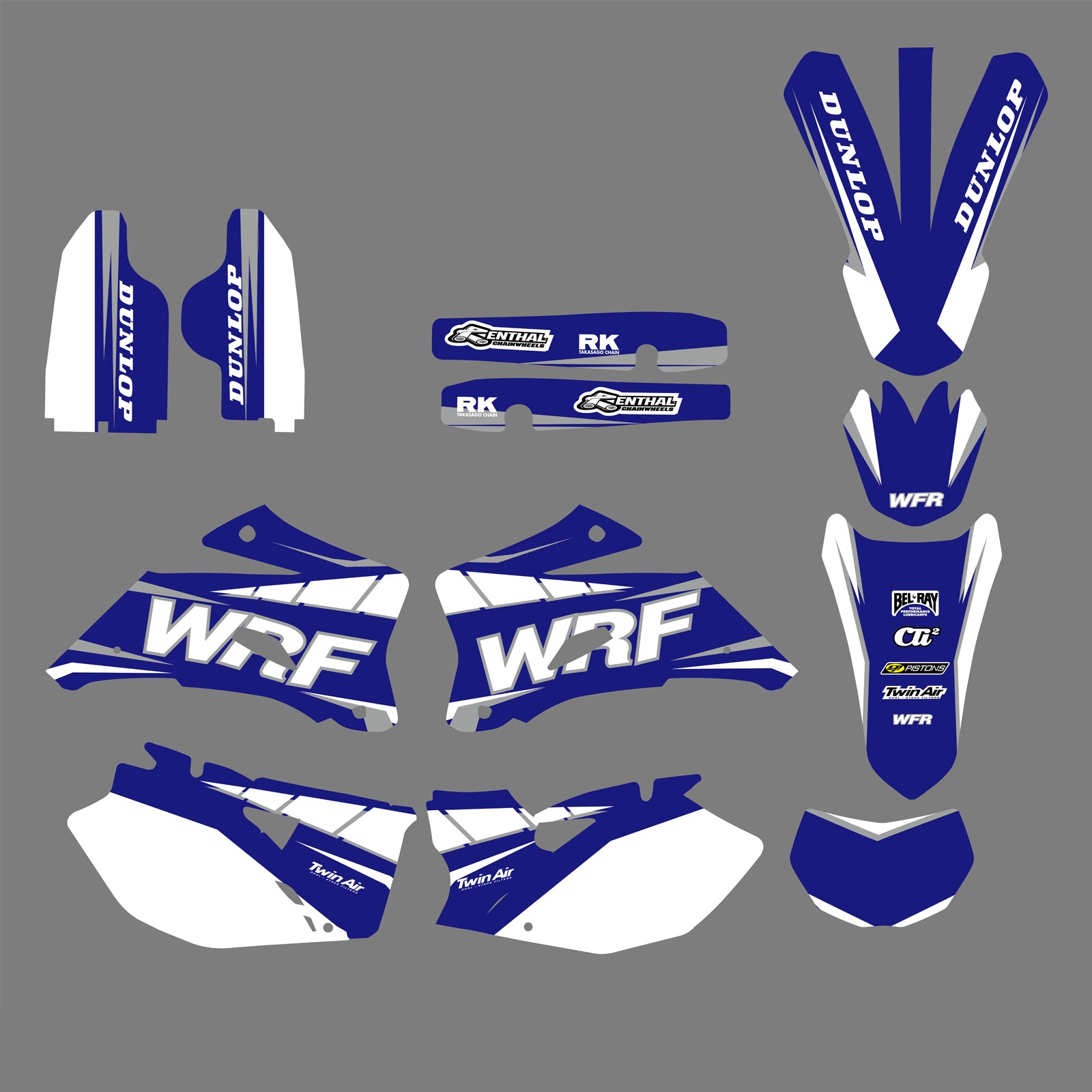 Team Decals Stickers For Yamaha WR250F WR450F 2007-2011